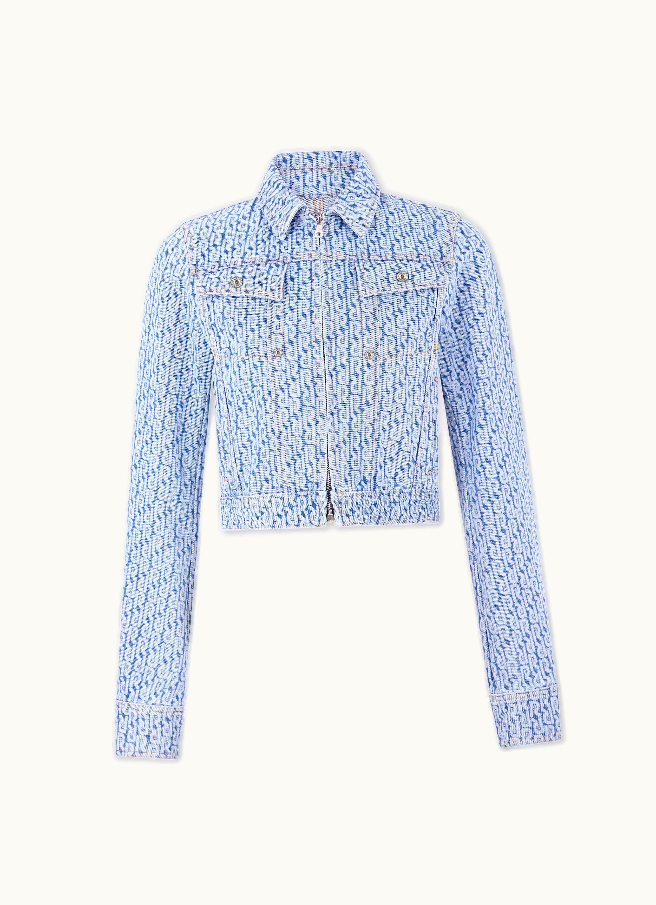 Rabanne Rabanne Monogram Denim Jacket
