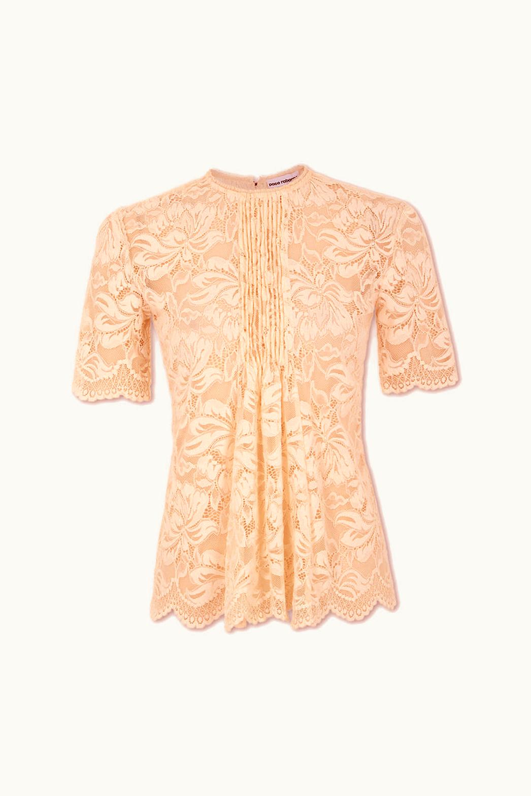 Rabanne Rabanne Raffia Colored Top In Lace
