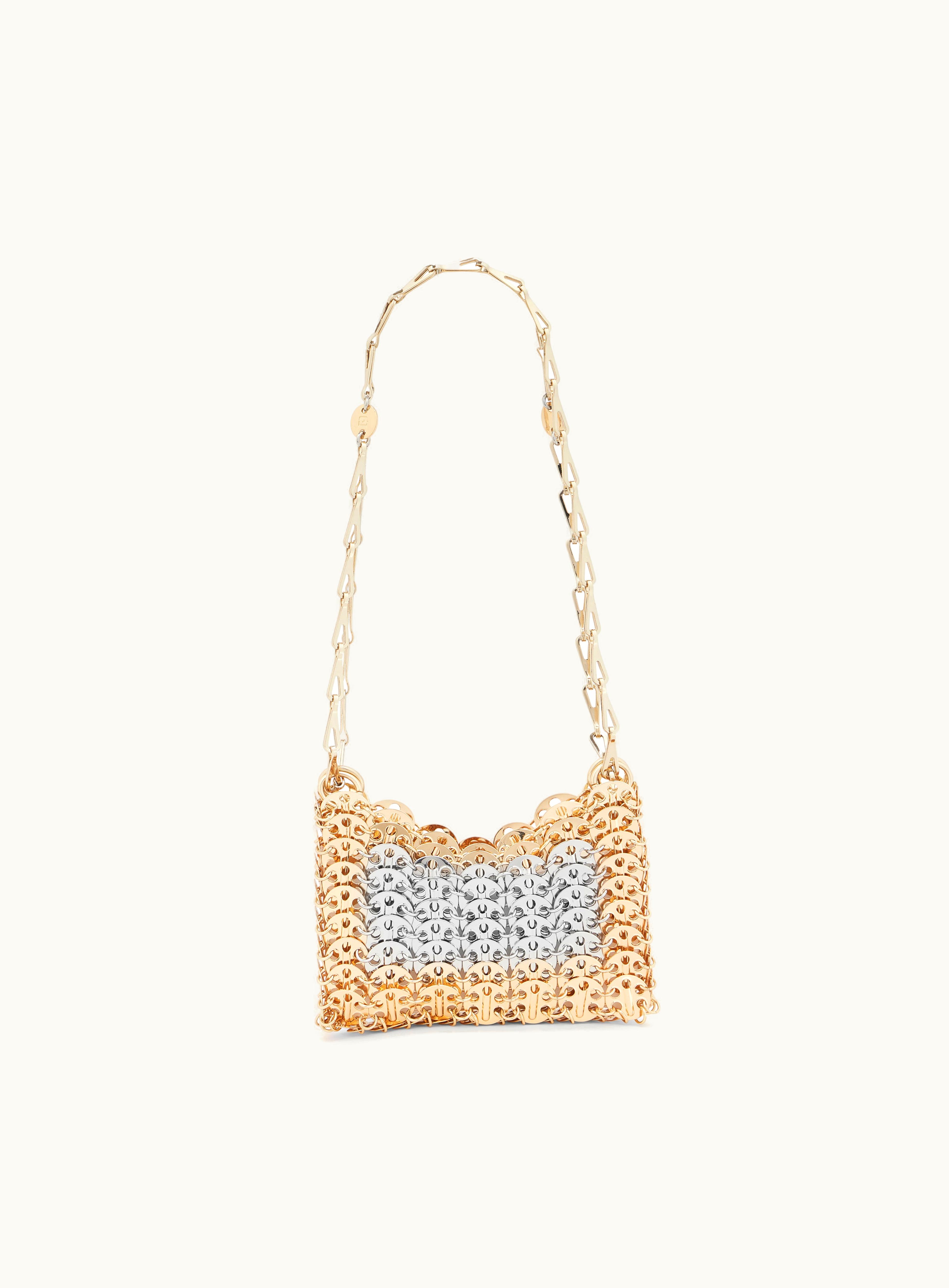 Rabanne Rabanne Iconic Gold And Silver Nano 1969 Bag