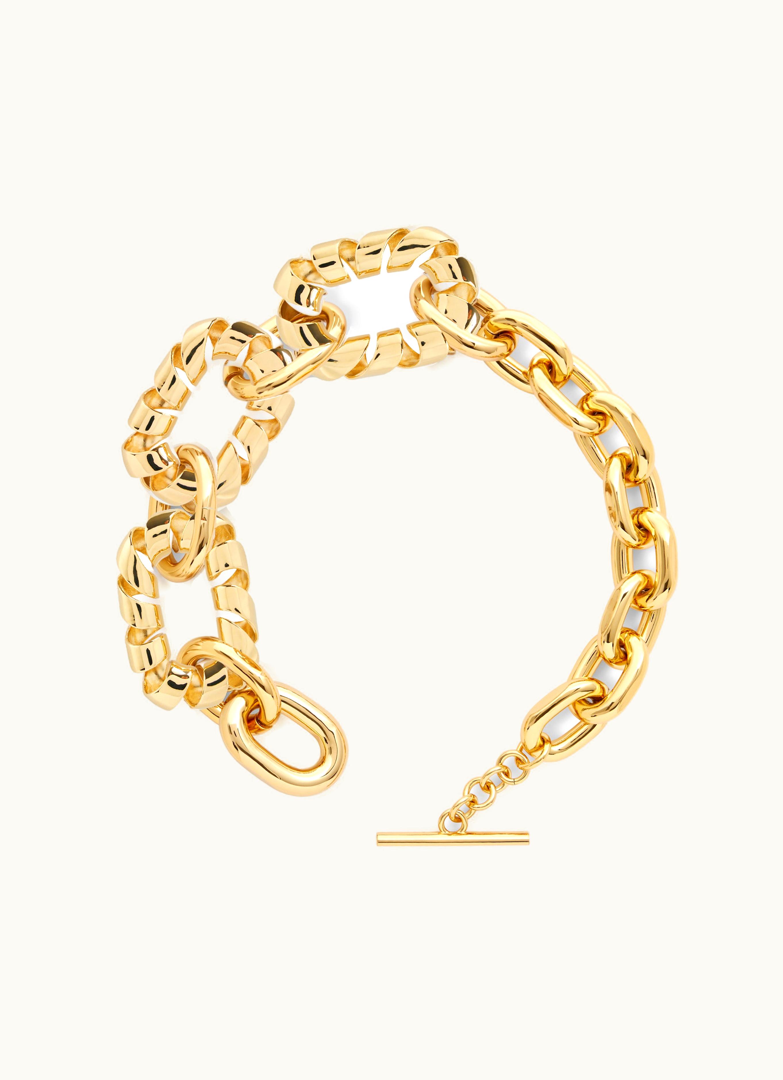 Rabanne Rabanne Gold Oversized XL Link Twist Necklace