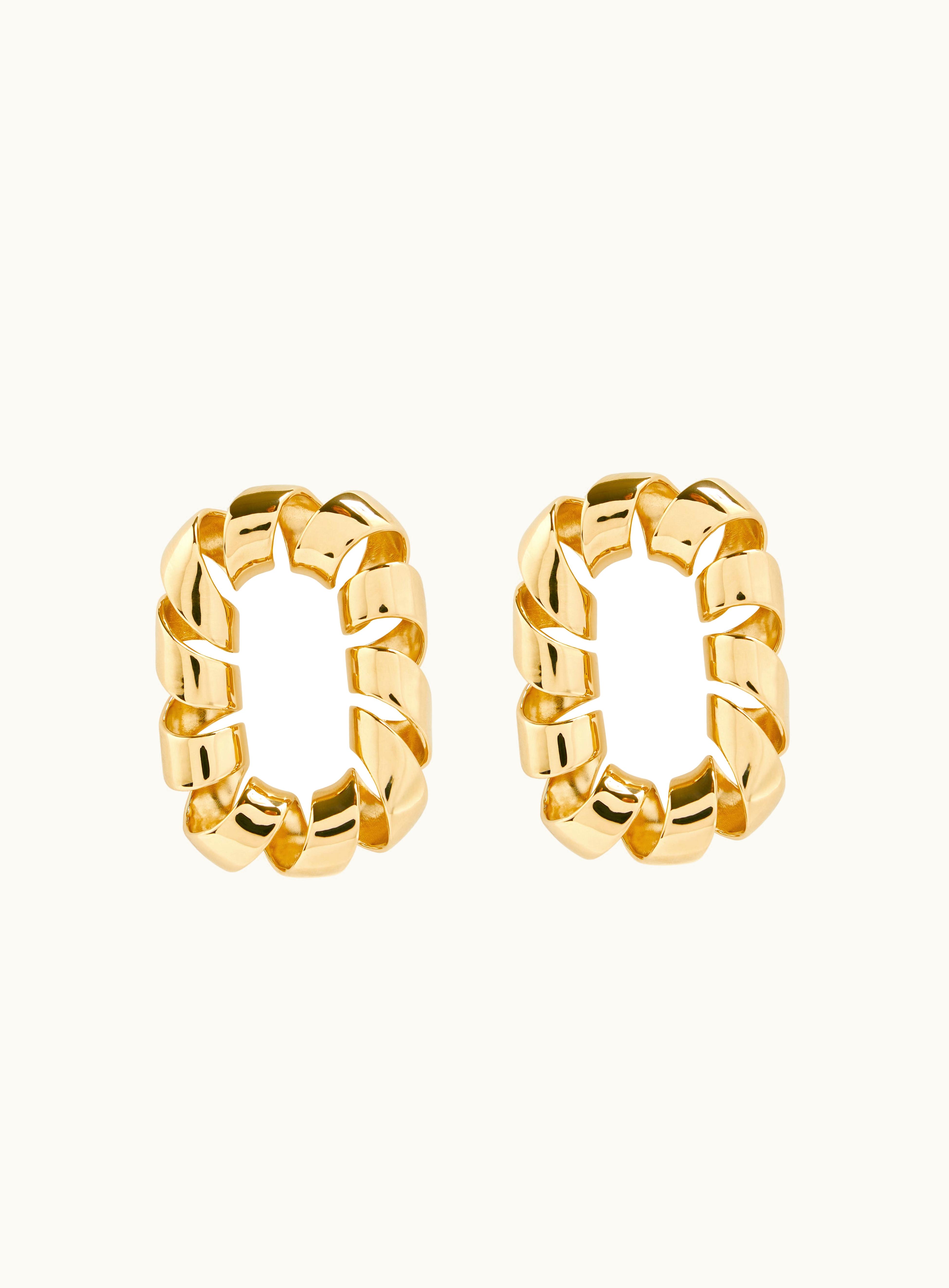 Rabanne Rabanne Gold XL Link Twist Earrings
