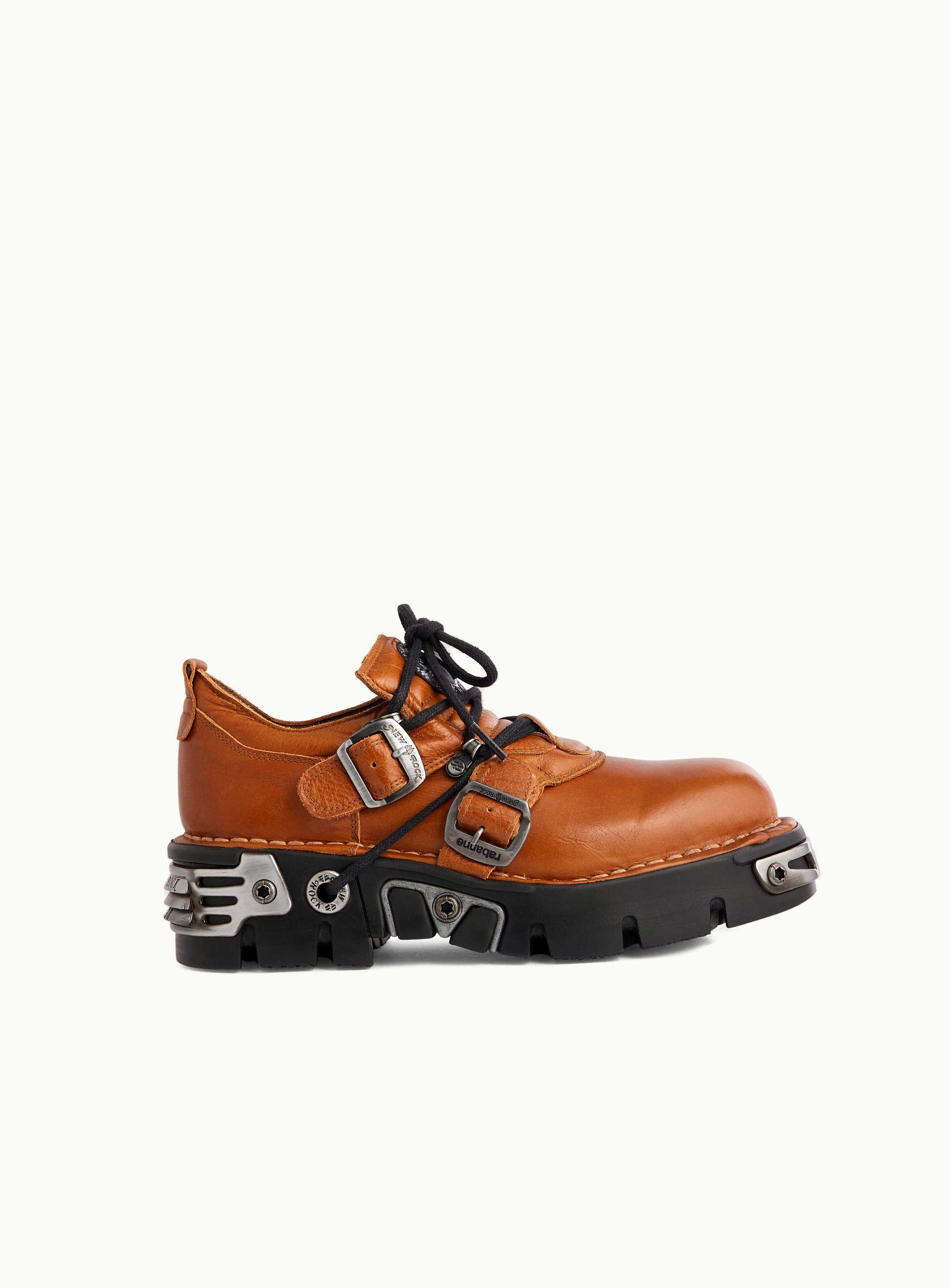 Rabanne Rabanne X New Rock Cognac Shoes