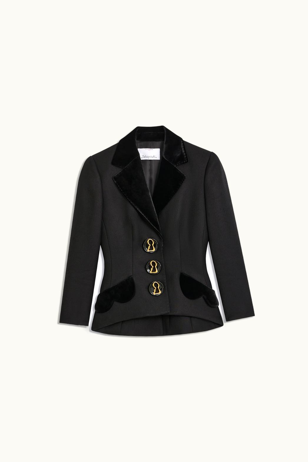 Schiaparelli Schiaparelli Bi-Material Jacket With Basque