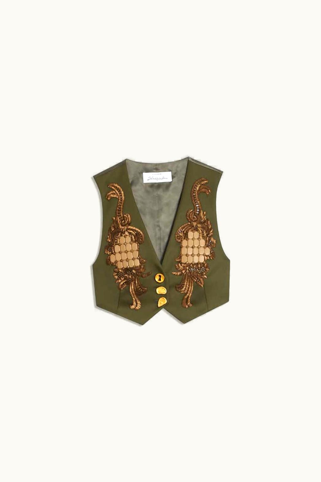 Schiaparelli Schiaparelli Short Embroidery Vest