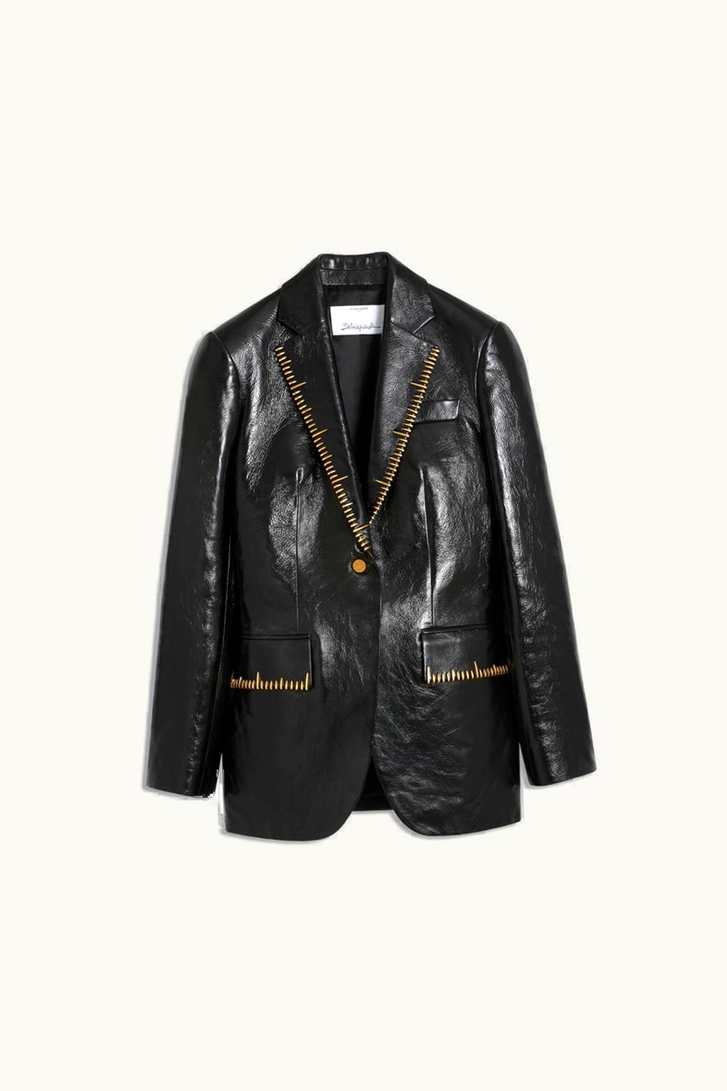 Schiaparelli Schiaparelli Measuring Tape Patent Tailored Jacket