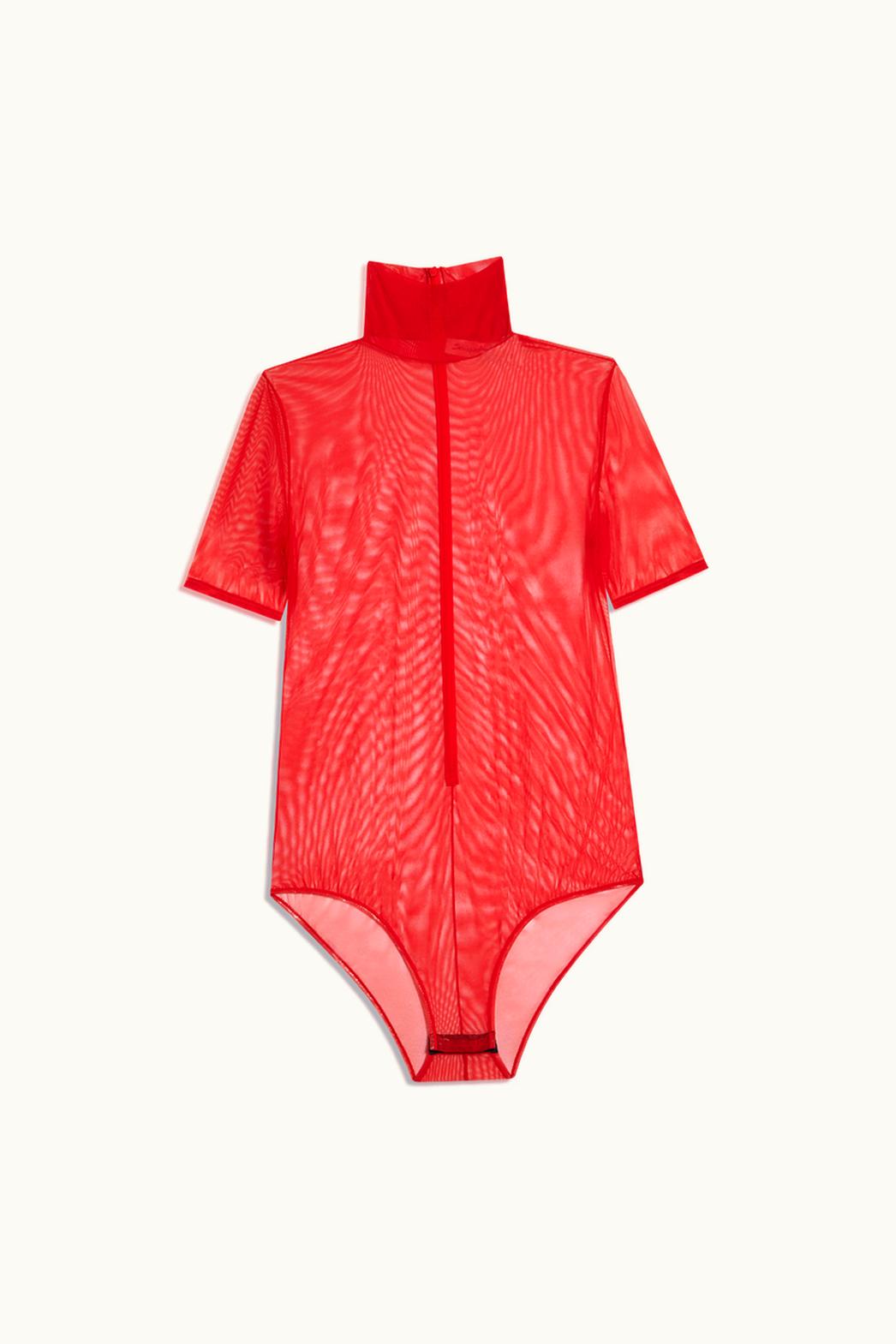 Schiaparelli Schiaparelli Eleganza Transparent Bodysuit Blue Tulle