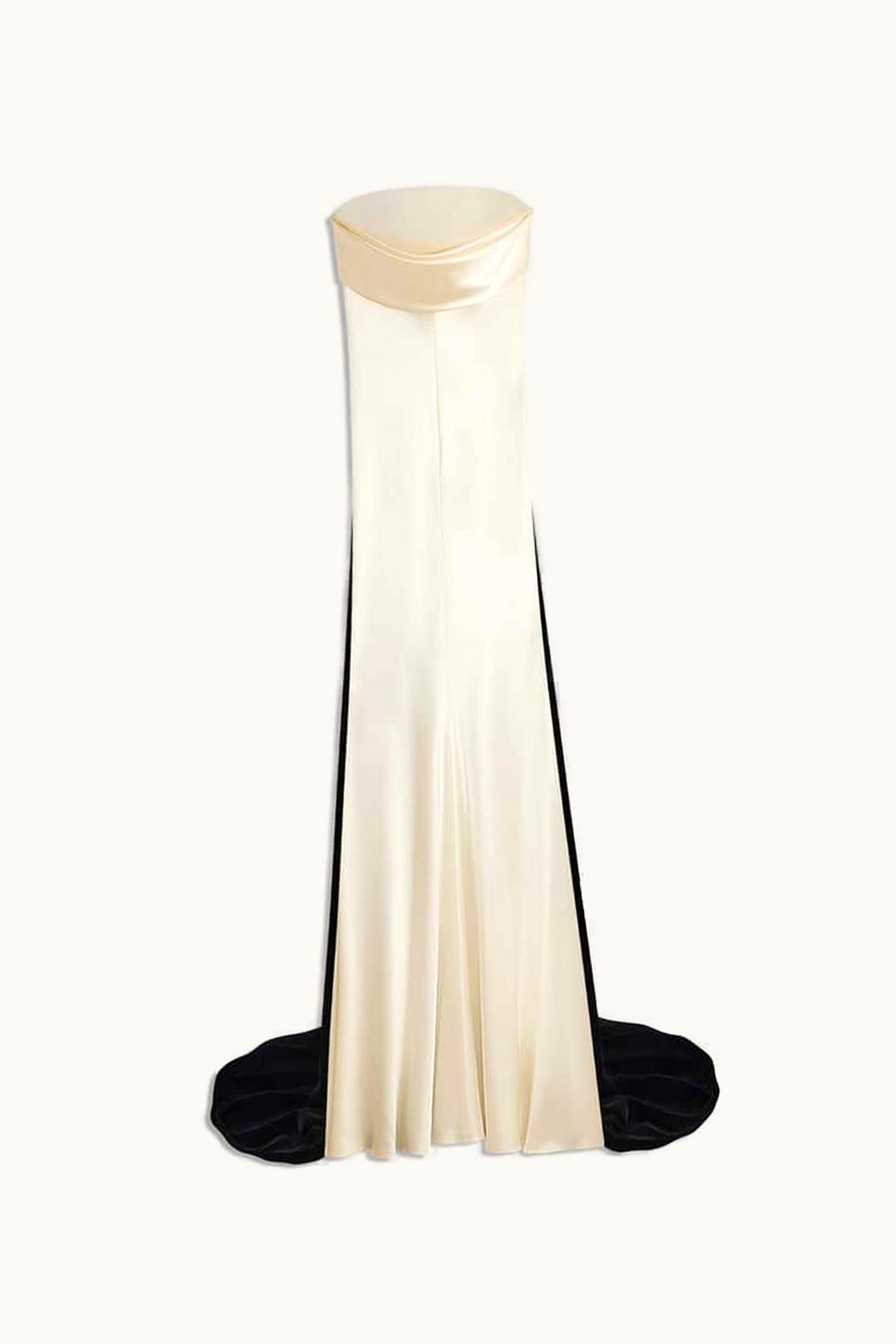 Schiaparelli Schiaparelli Lunar Eclipse Draped Bustier Gown