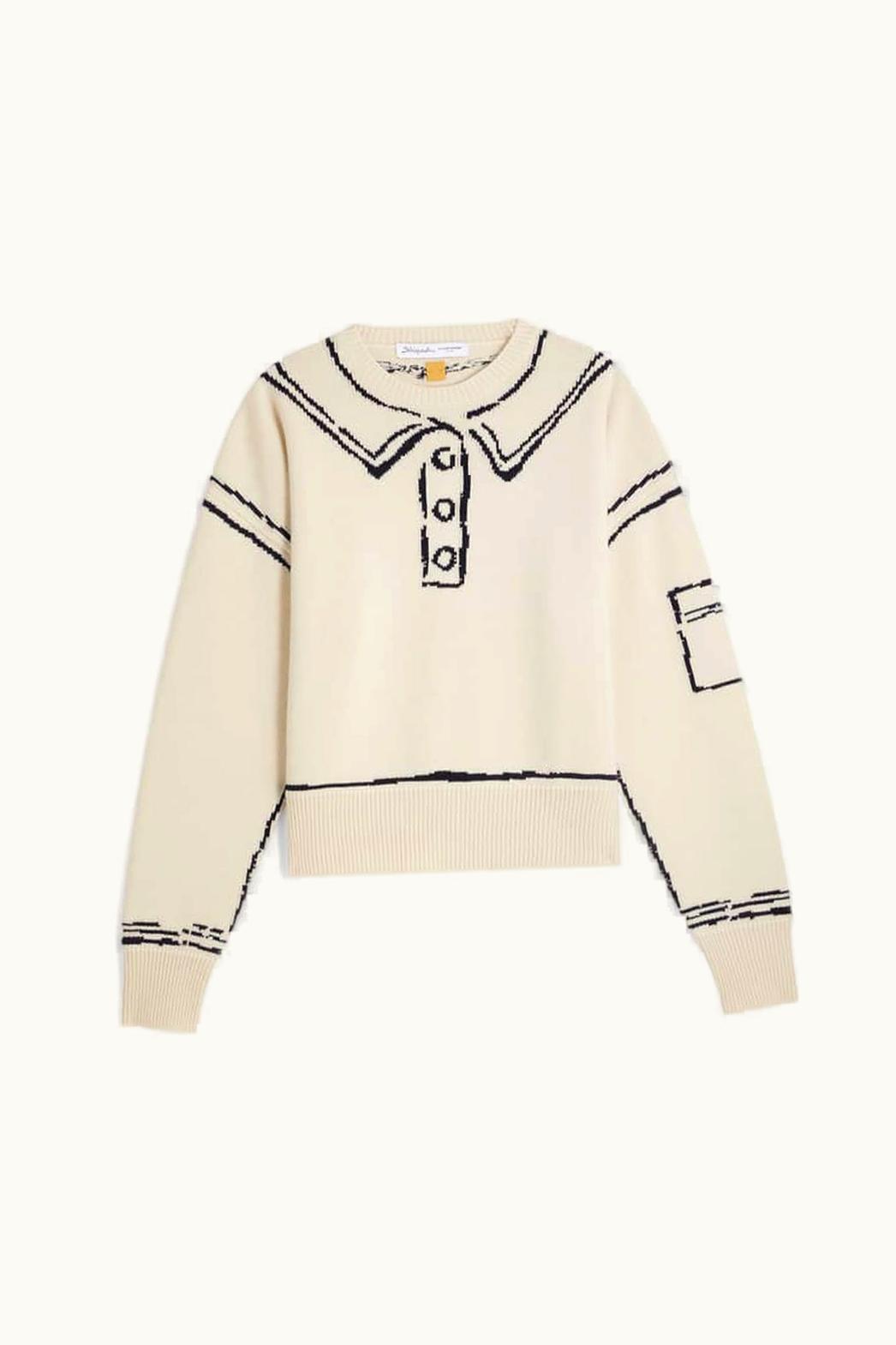 Schiaparelli Schiaparelli Pull Trompe-l'oeil Signature