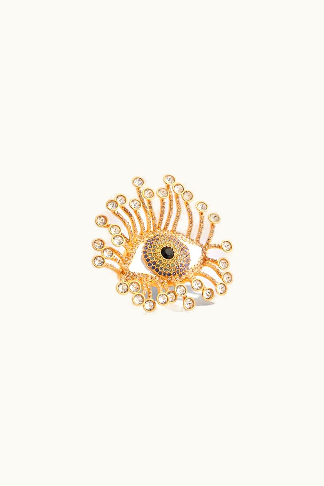 Schiaparelli Schiaparelli Eye And Eyelash Ring