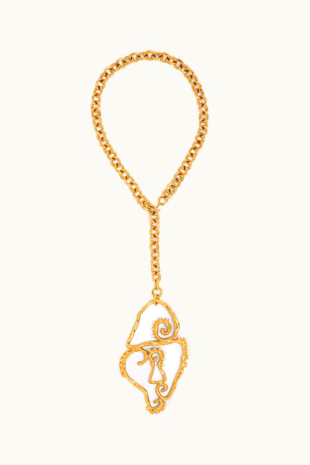 Schiaparelli Schiaparelli Surrealist Padlock Pendant Necklace