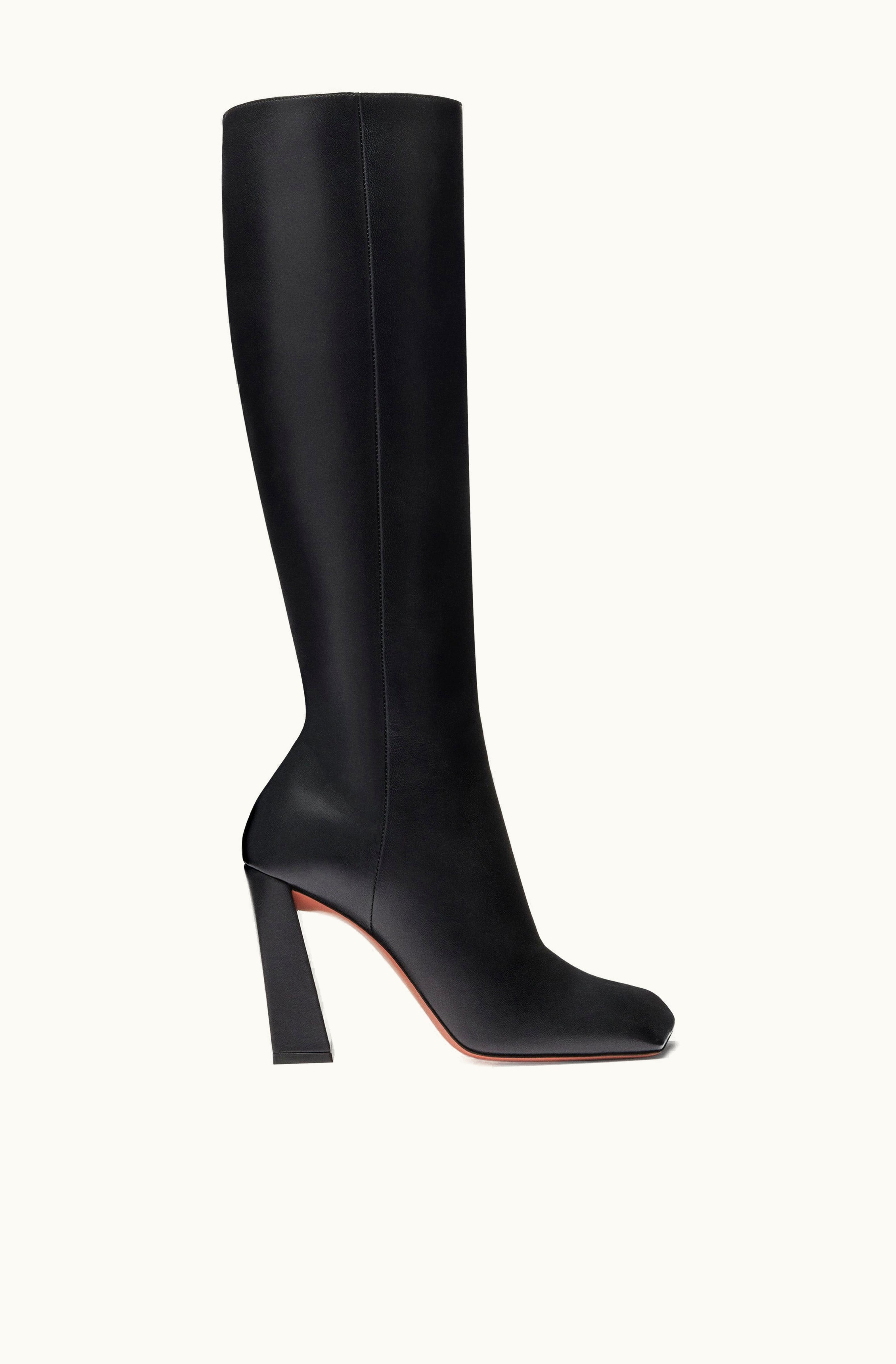 Amina Muaddi Amina Muaddi Marine Boot Black Nappa