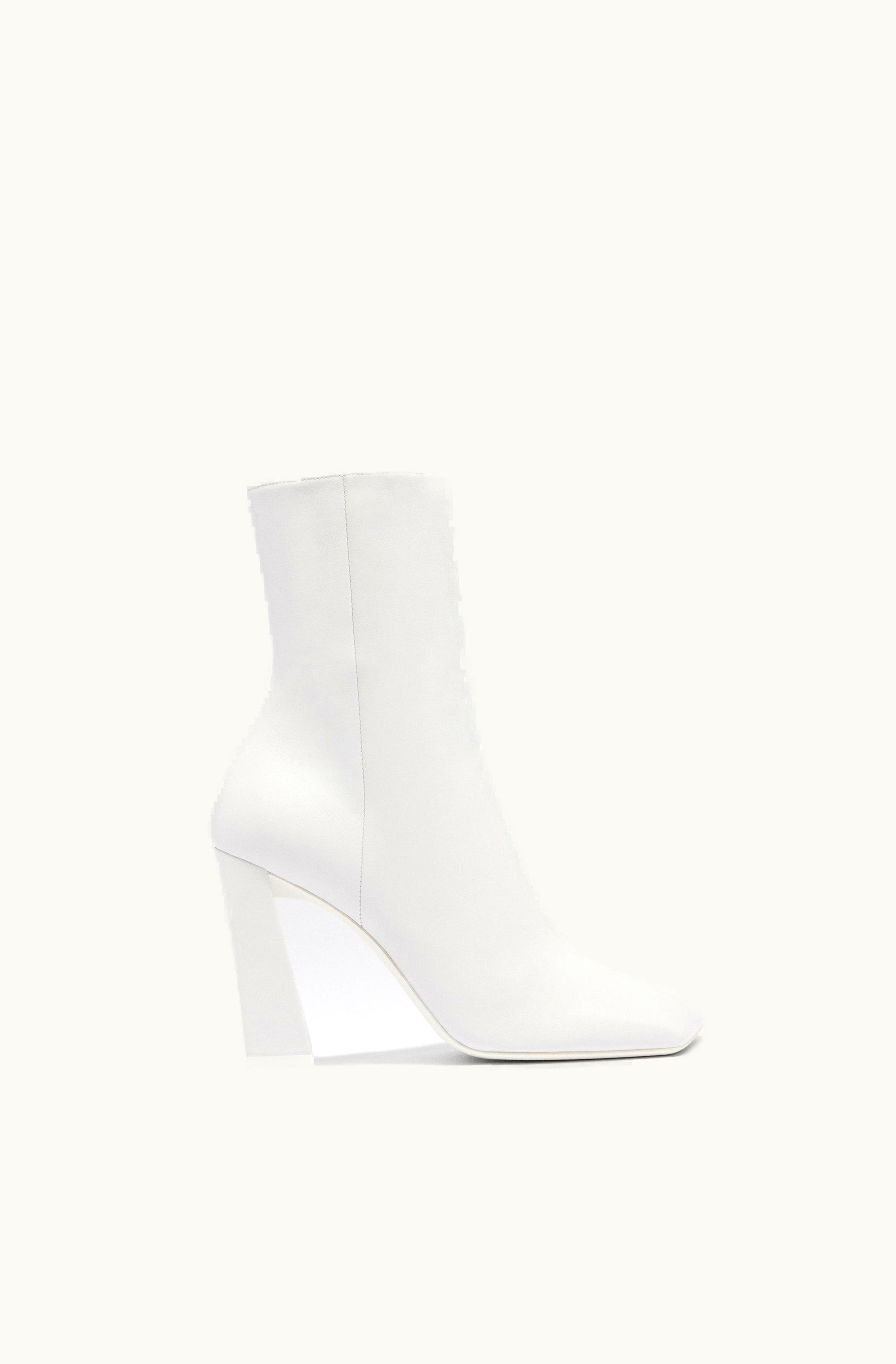 Amina Muaddi Amina Muaddi Marine Bootie White Nappa