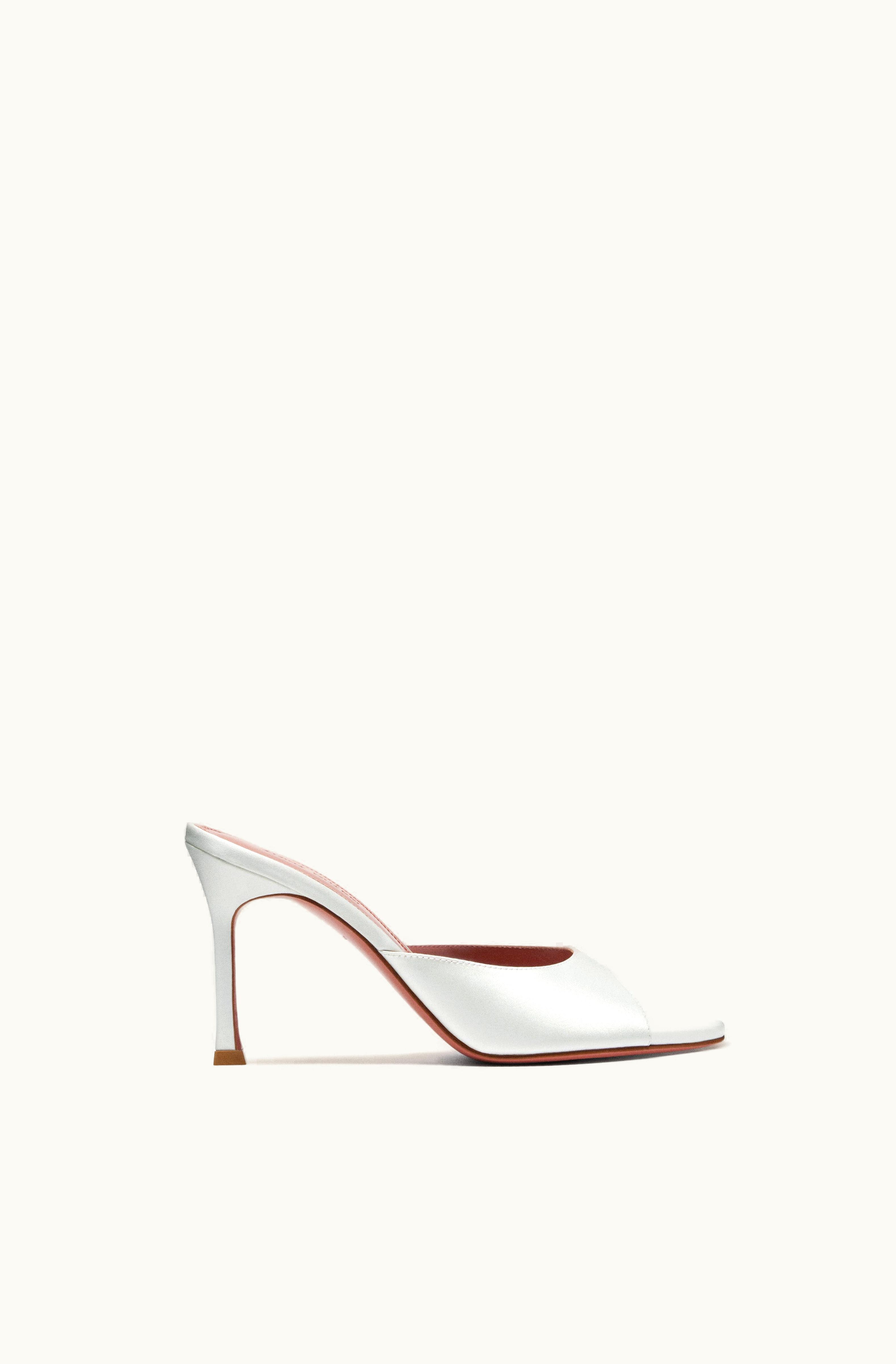 Amina Muaddi Amina Muaddi Alexa Slipper 90 White Satin