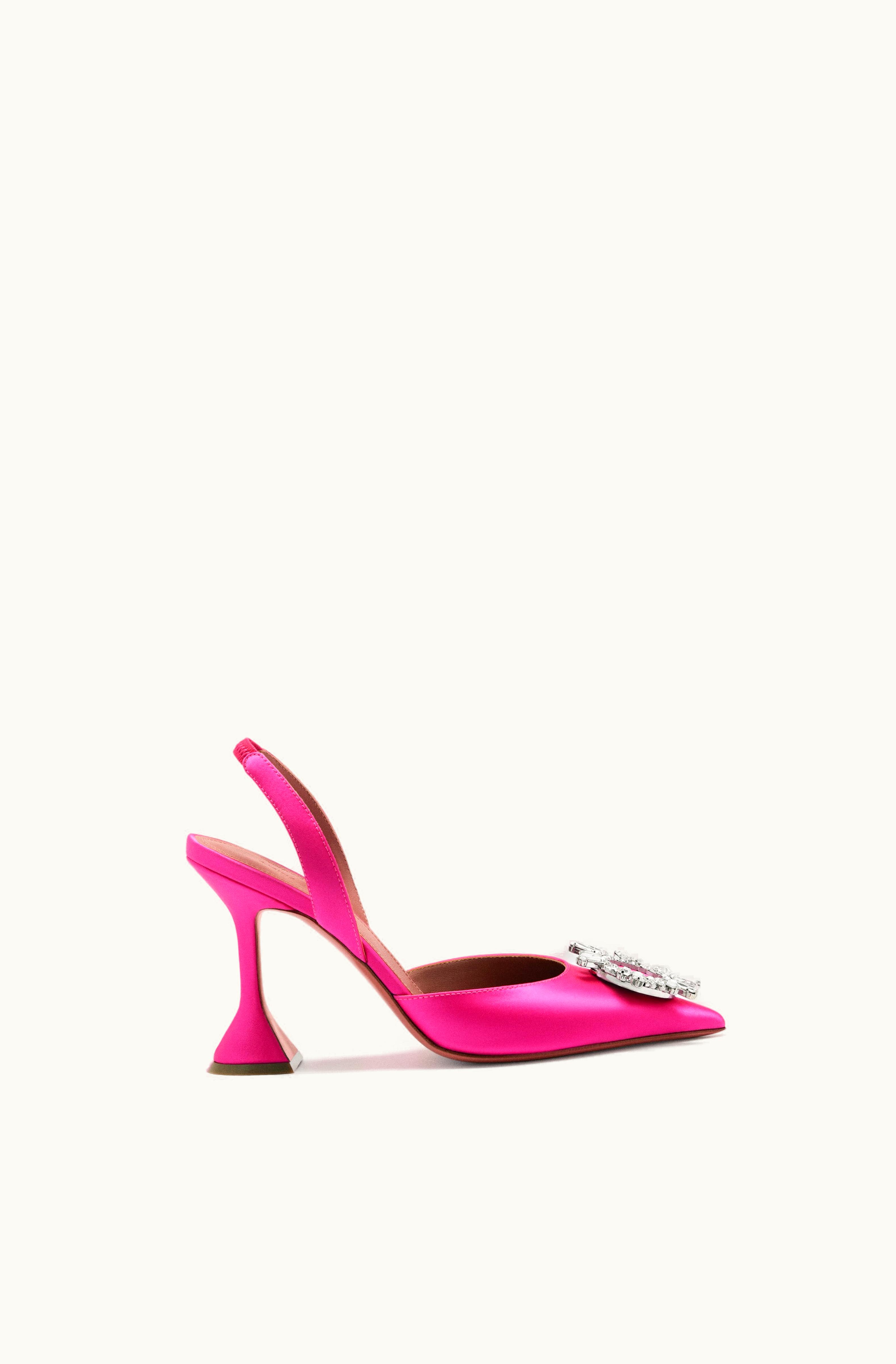 Amina Muaddi Amina Muaddi Begum Sling Raspberry Satin