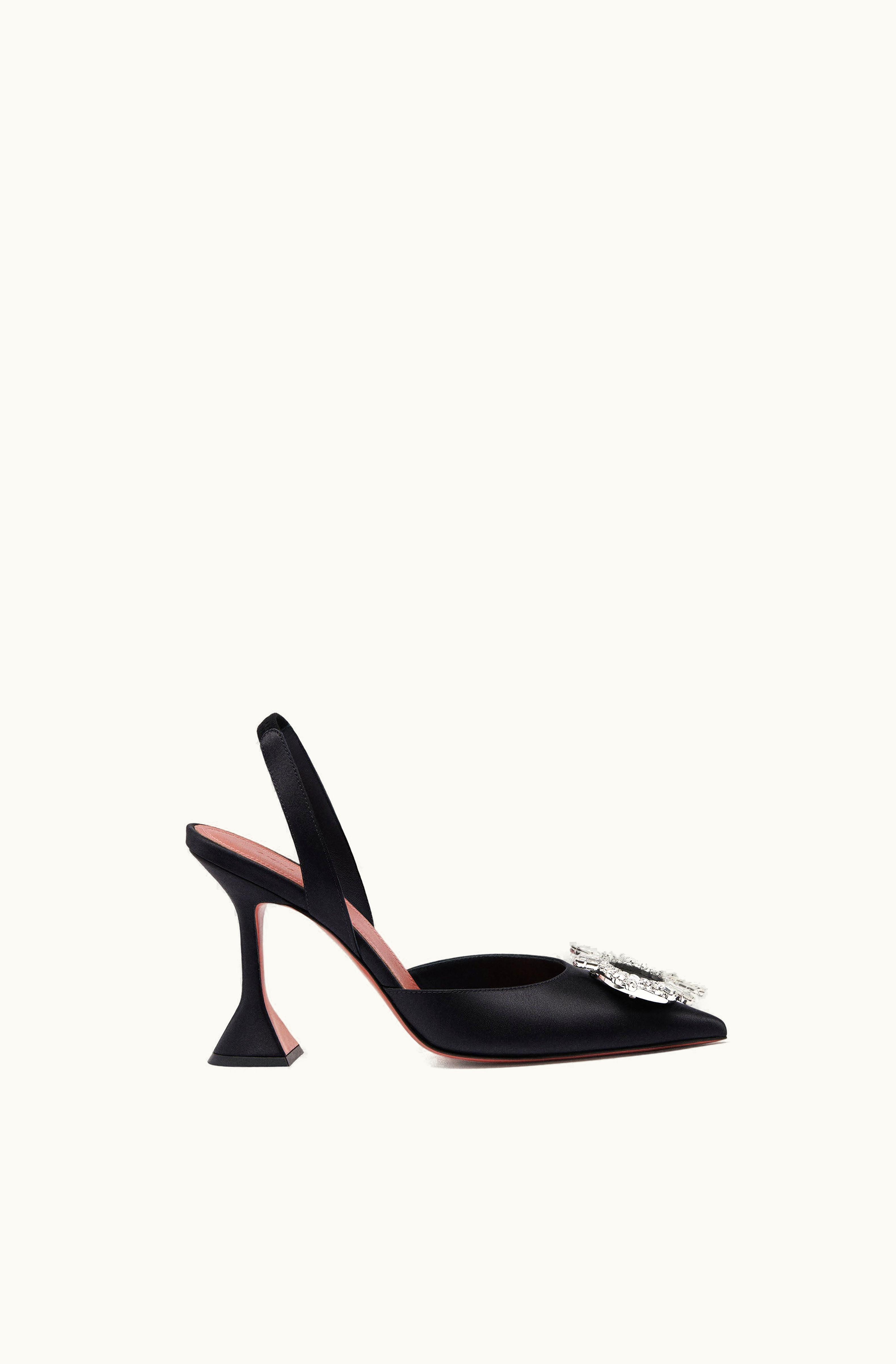 Amina Muaddi Amina Muaddi Begum Sling Black Satin