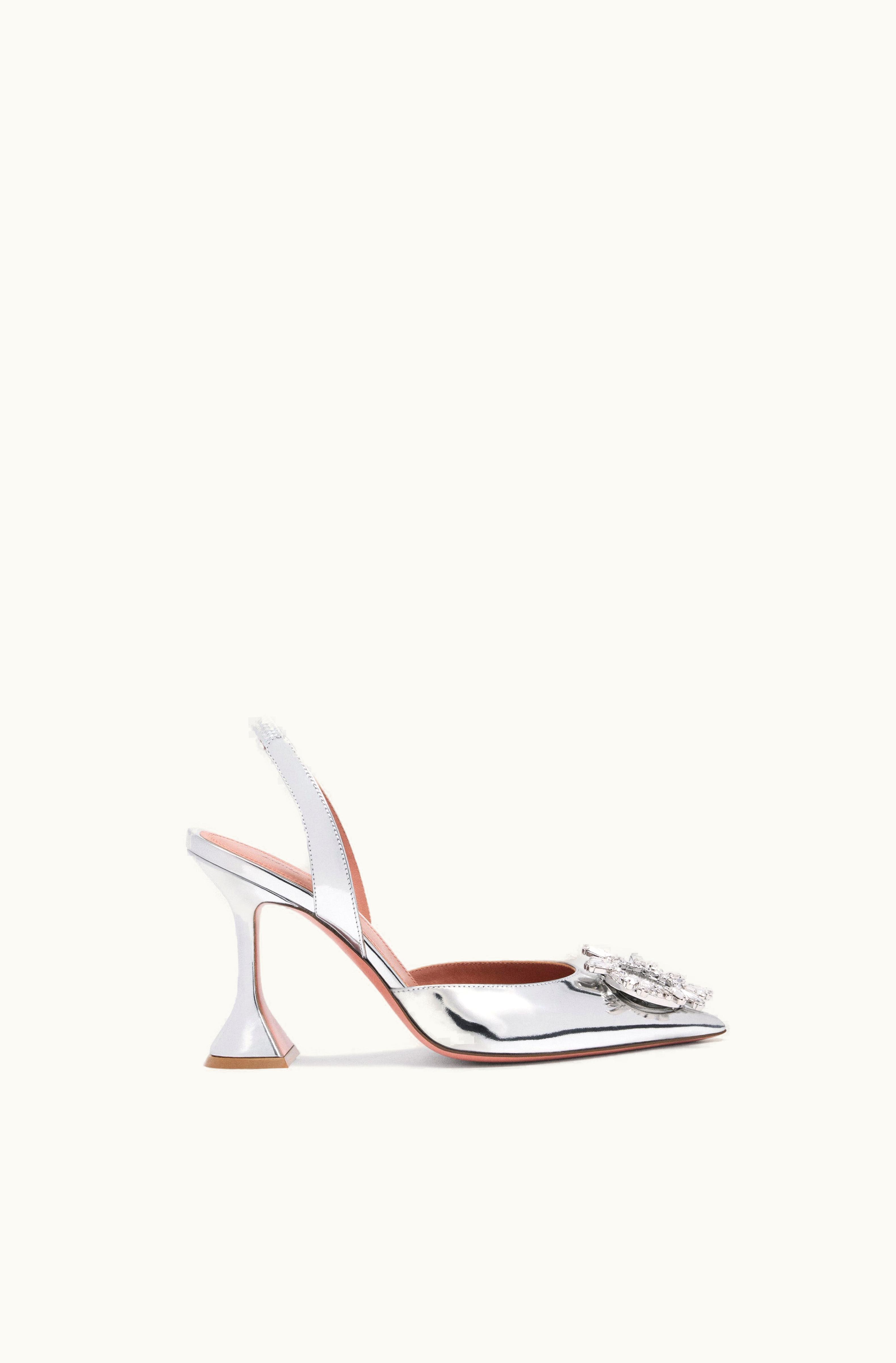 Amina Muaddi Amina Muaddi Begum Sling Silver Mirror