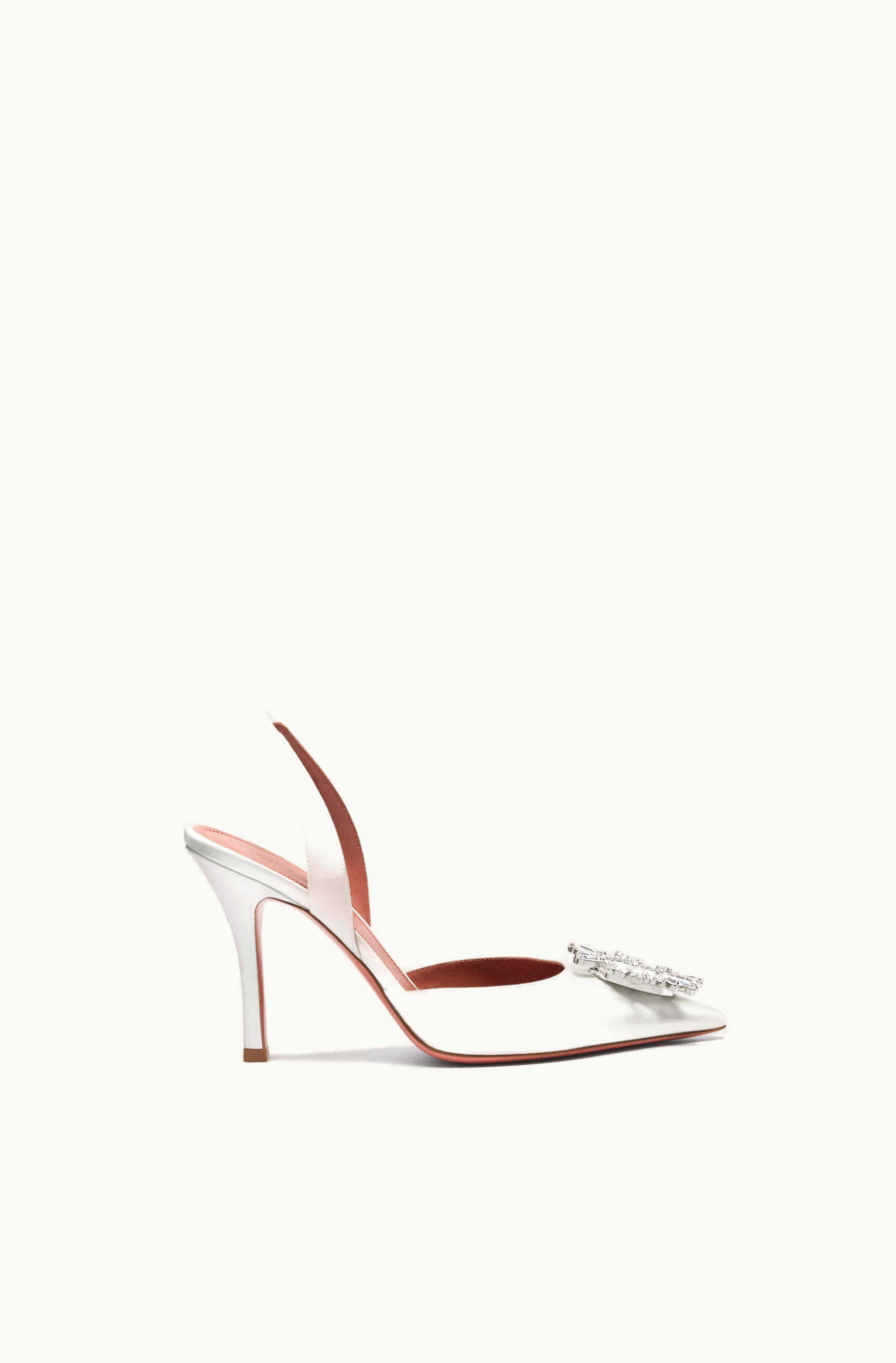 Amina Muaddi Amina Muaddi Begum Sling White Satin