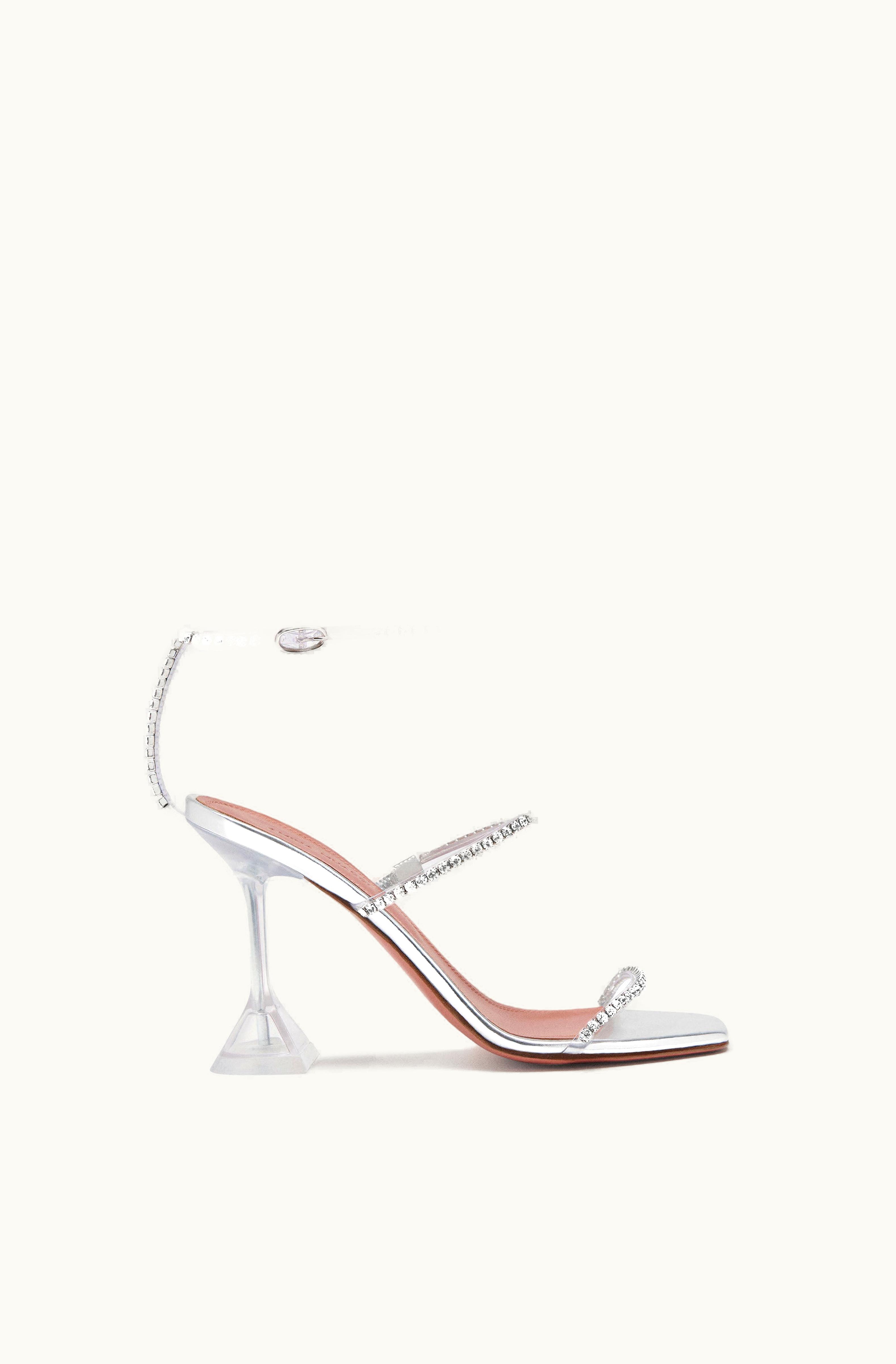 Amina Muaddi Amina Muaddi Gilda Glass Sandal Transparent Pvc