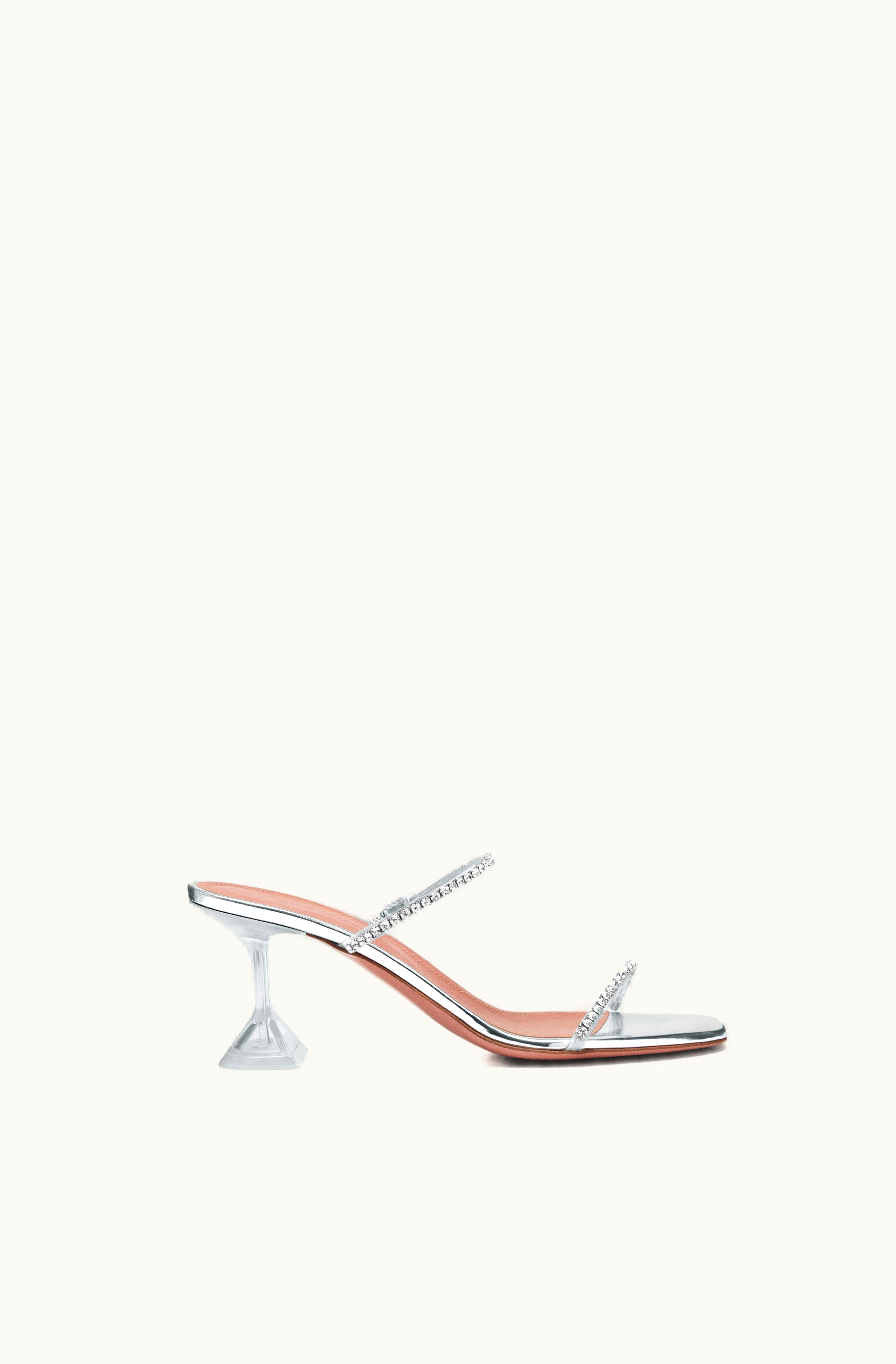 Amina Muaddi Amina Muaddi Gilda Glass Slipper 70 Transparent Pvc