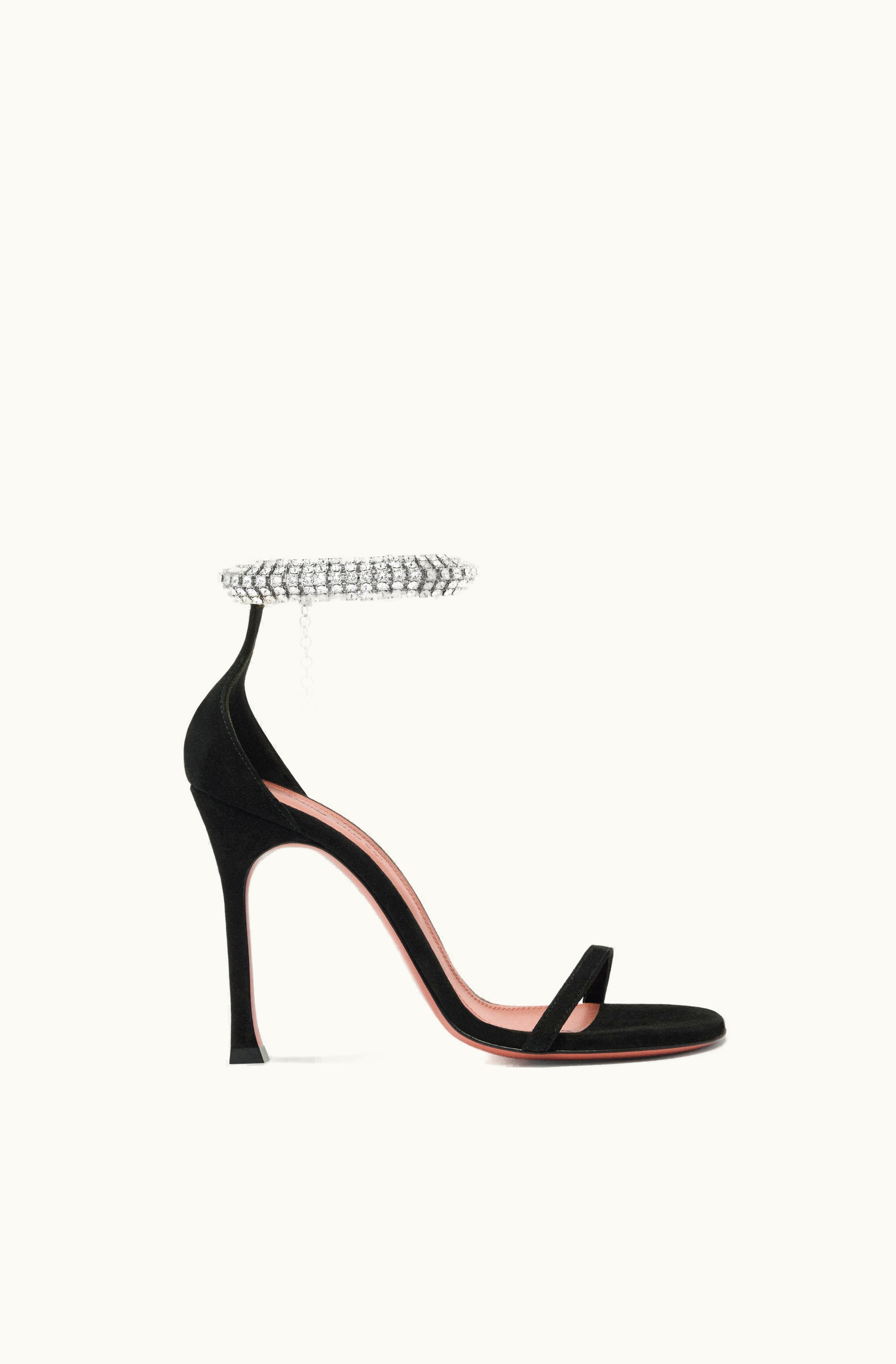 Amina Muaddi Amina Muaddi Iman Sandal Black Suede