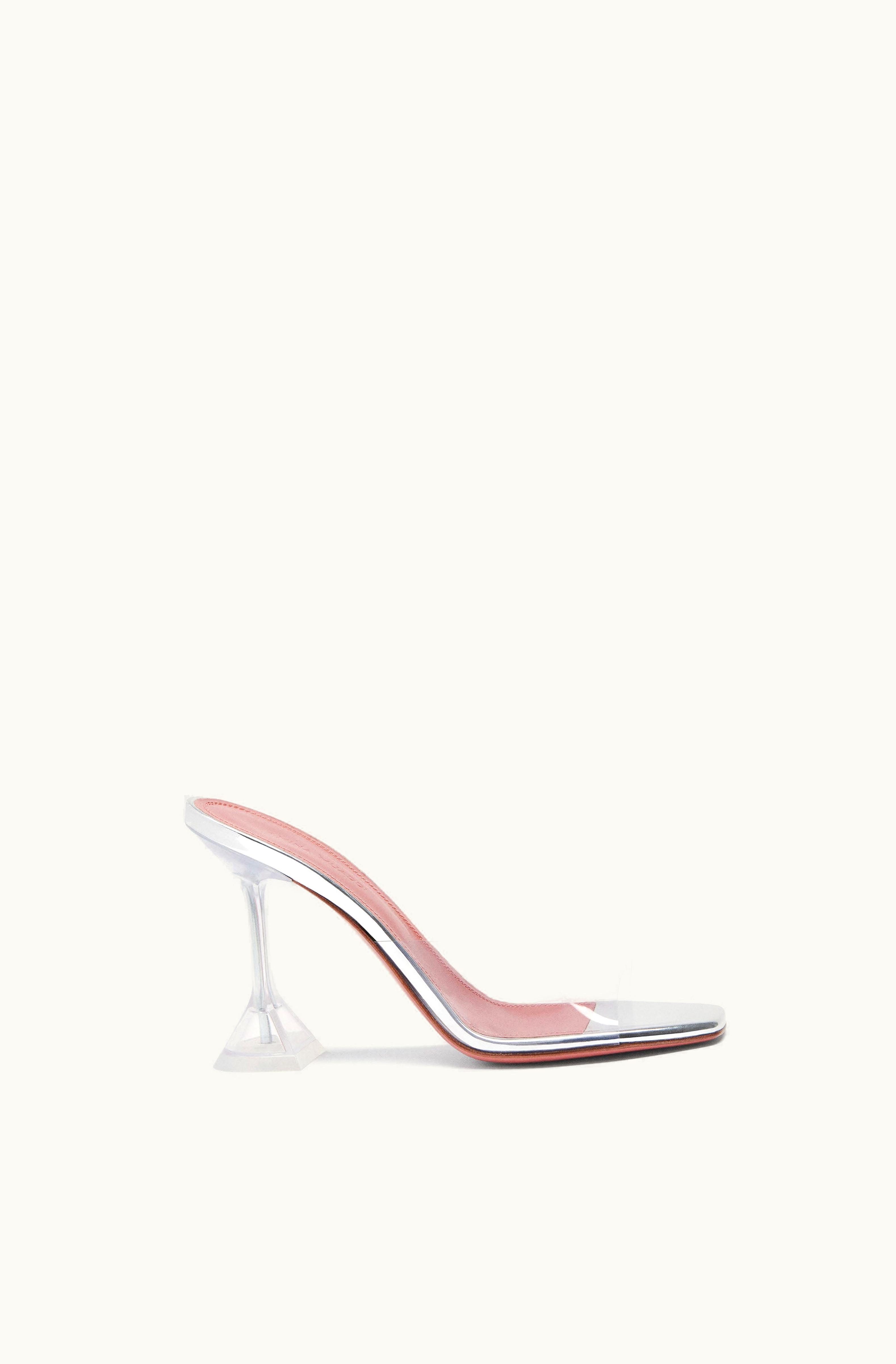 Amina Muaddi Amina Muaddi Lupita Glass Slipper Transparent Pvc