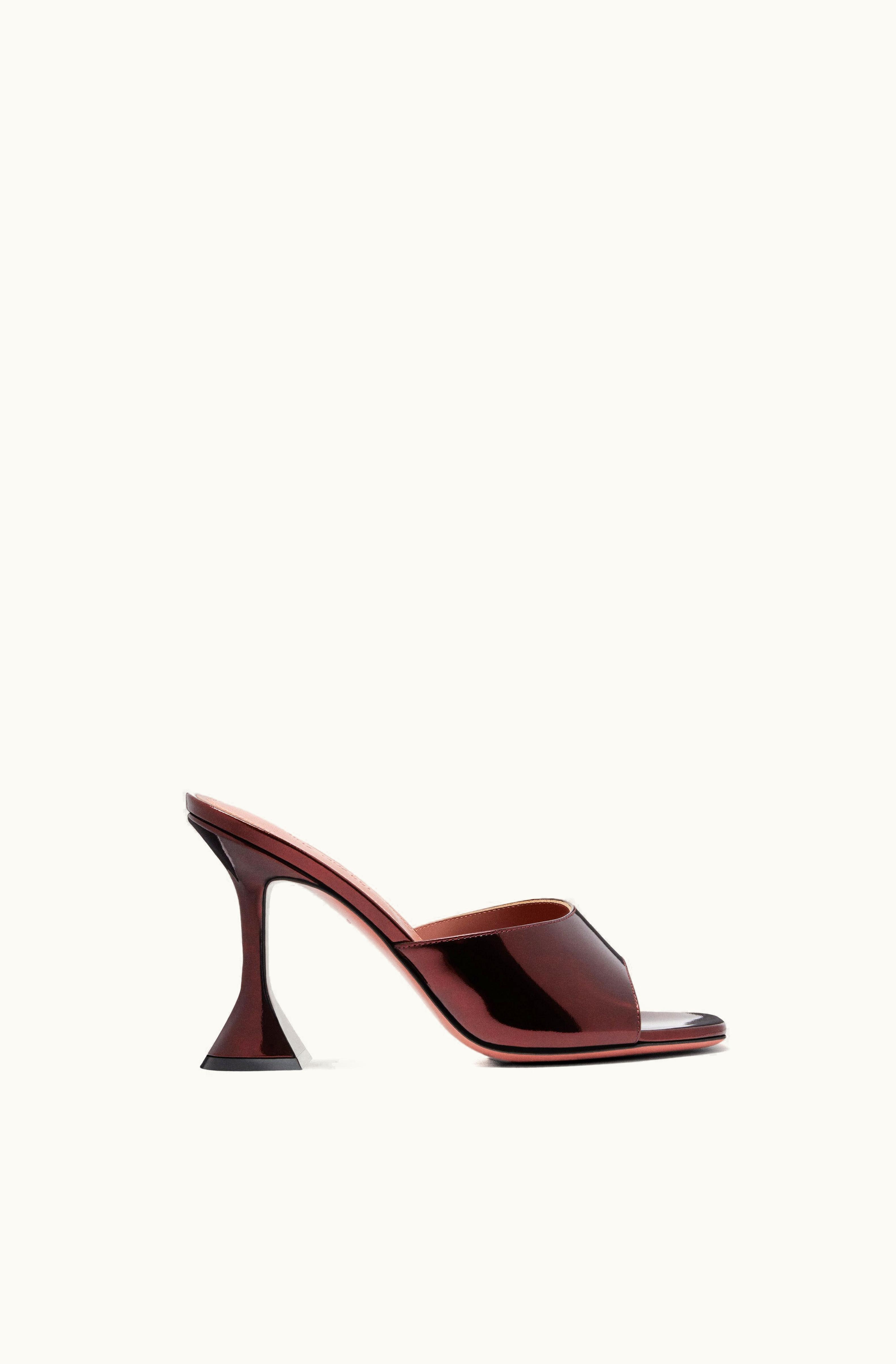 Amina Muaddi Amina Muaddi Lupita Slipper Brown Mirror