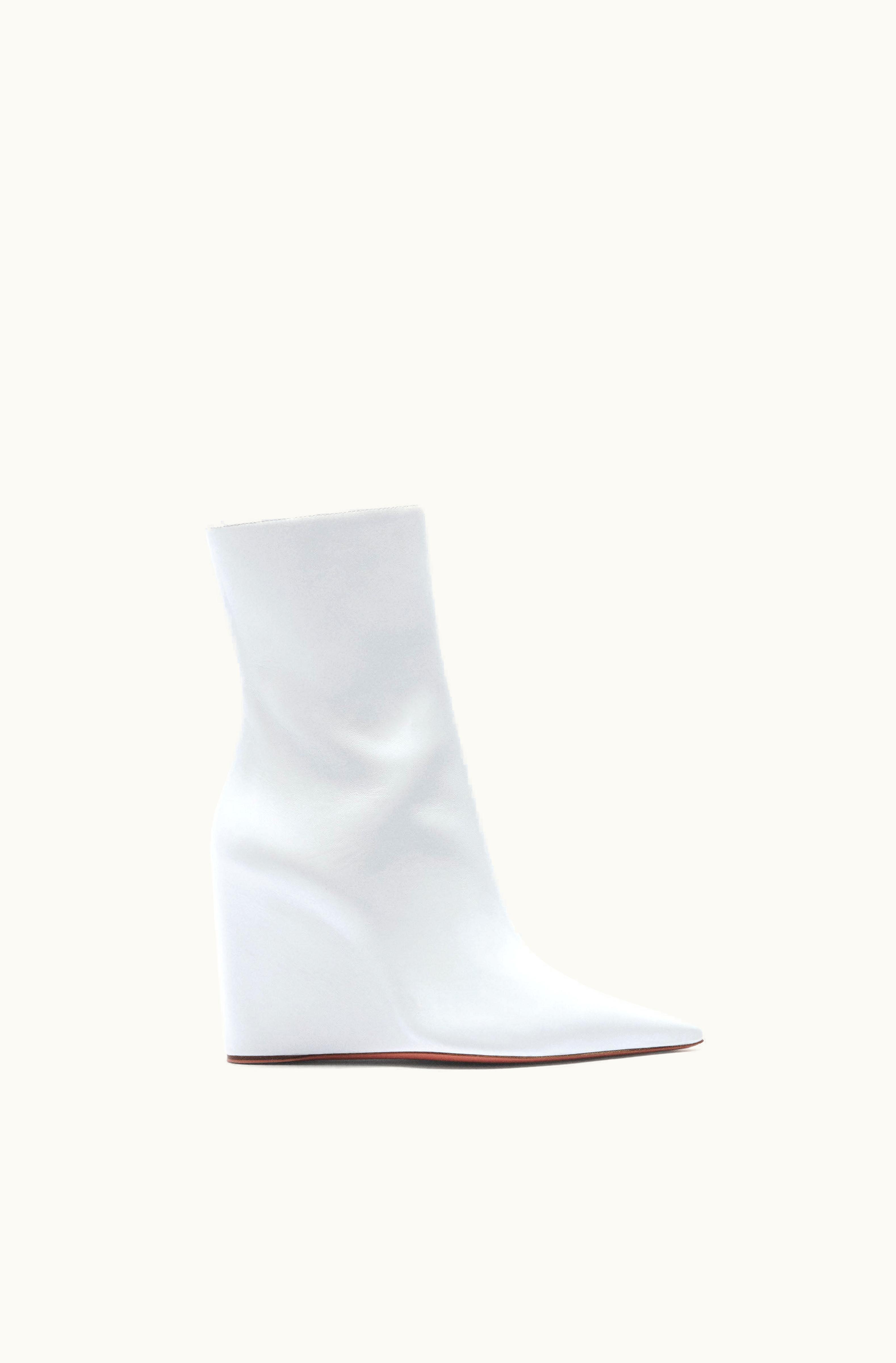 Amina Muaddi Amina Muaddi Pernille Bootie White Nappa