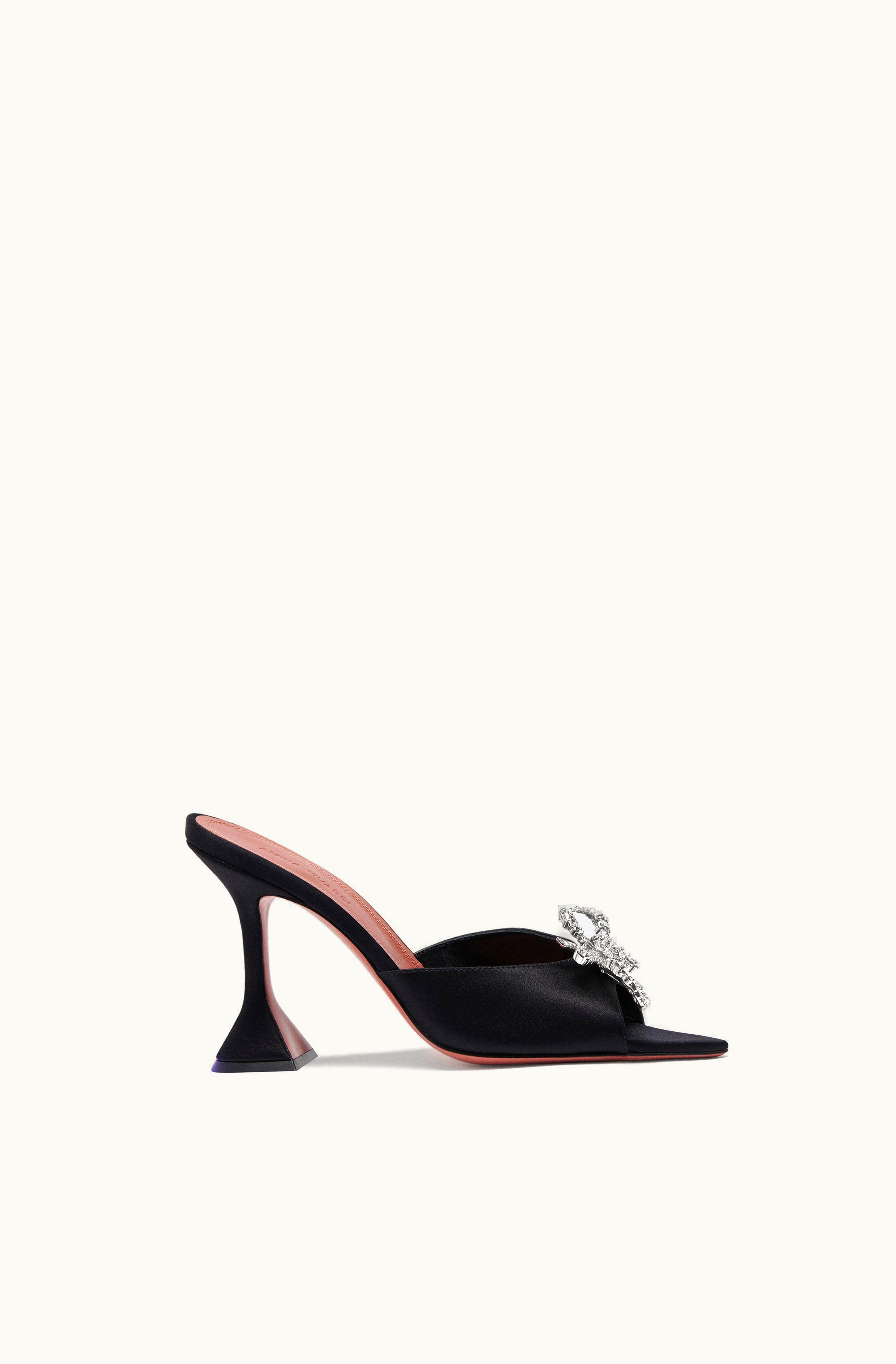 Amina Muaddi Amina Muaddi Rosie Slipper Black Satin