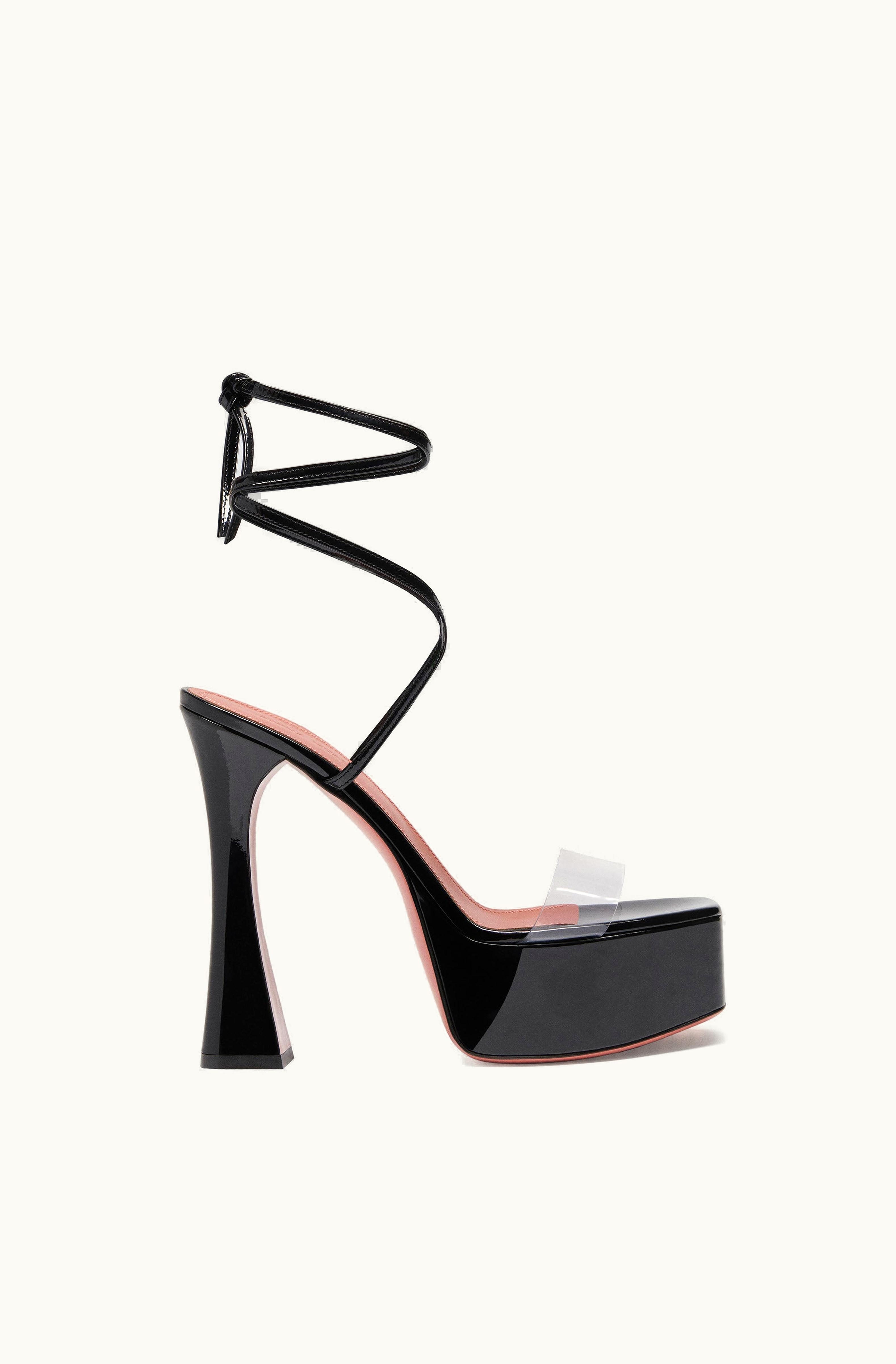 Amina Muaddi Amina Muaddi Sita Sandal Black Patent