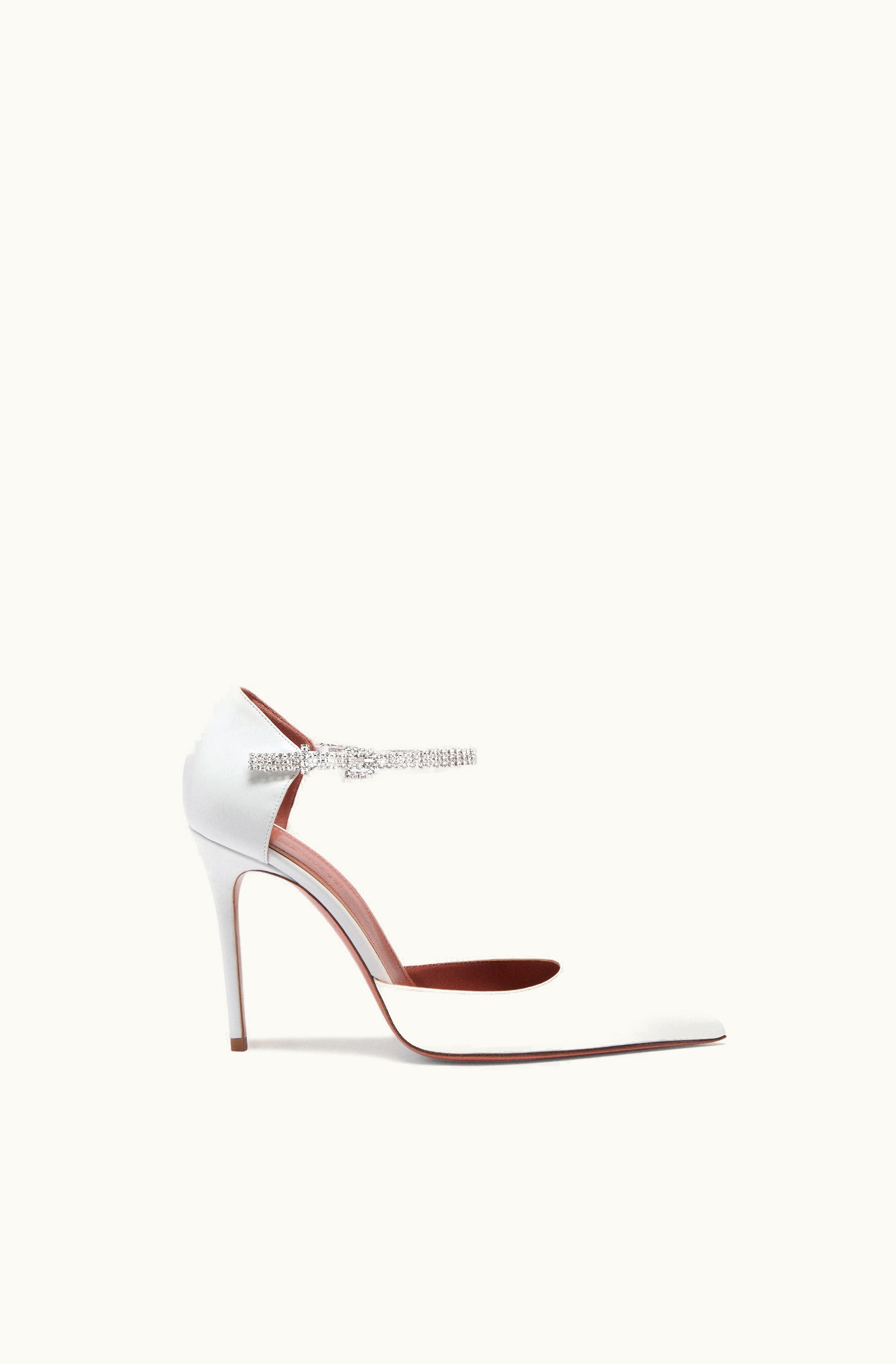 Amina Muaddi Amina Muaddi Ursina Pump White Nappa