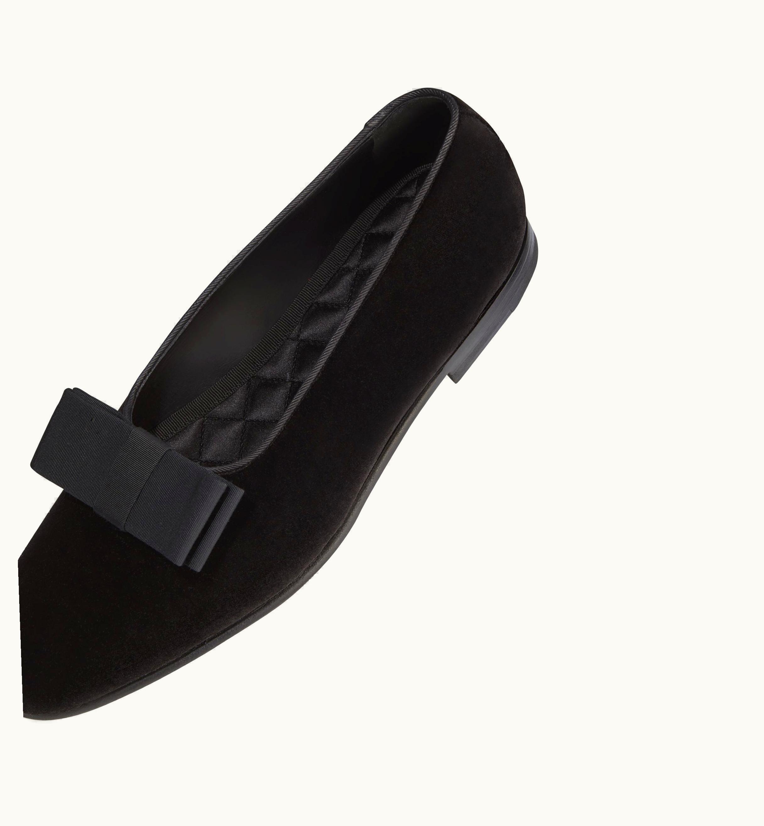 Manolo Blahnik Toro Black Velvet Opera Pumps