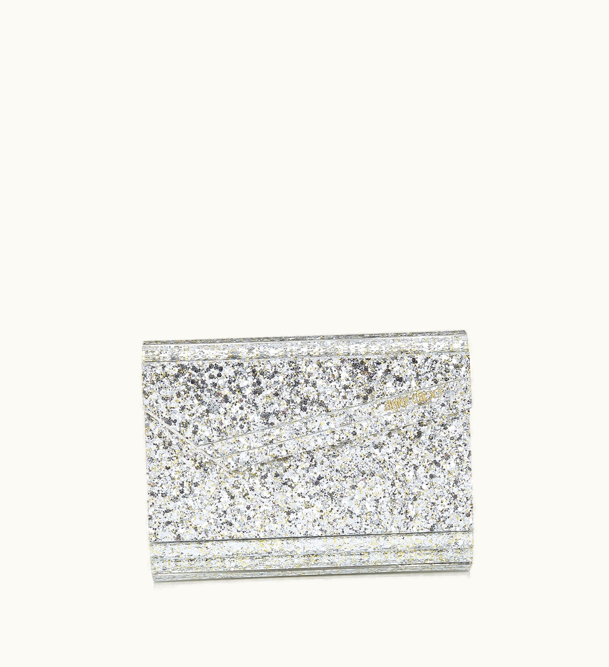 Jimmy Choo Jimmy Choo Candy Champagne Coarse Glitter Acrylic Clutch Bag