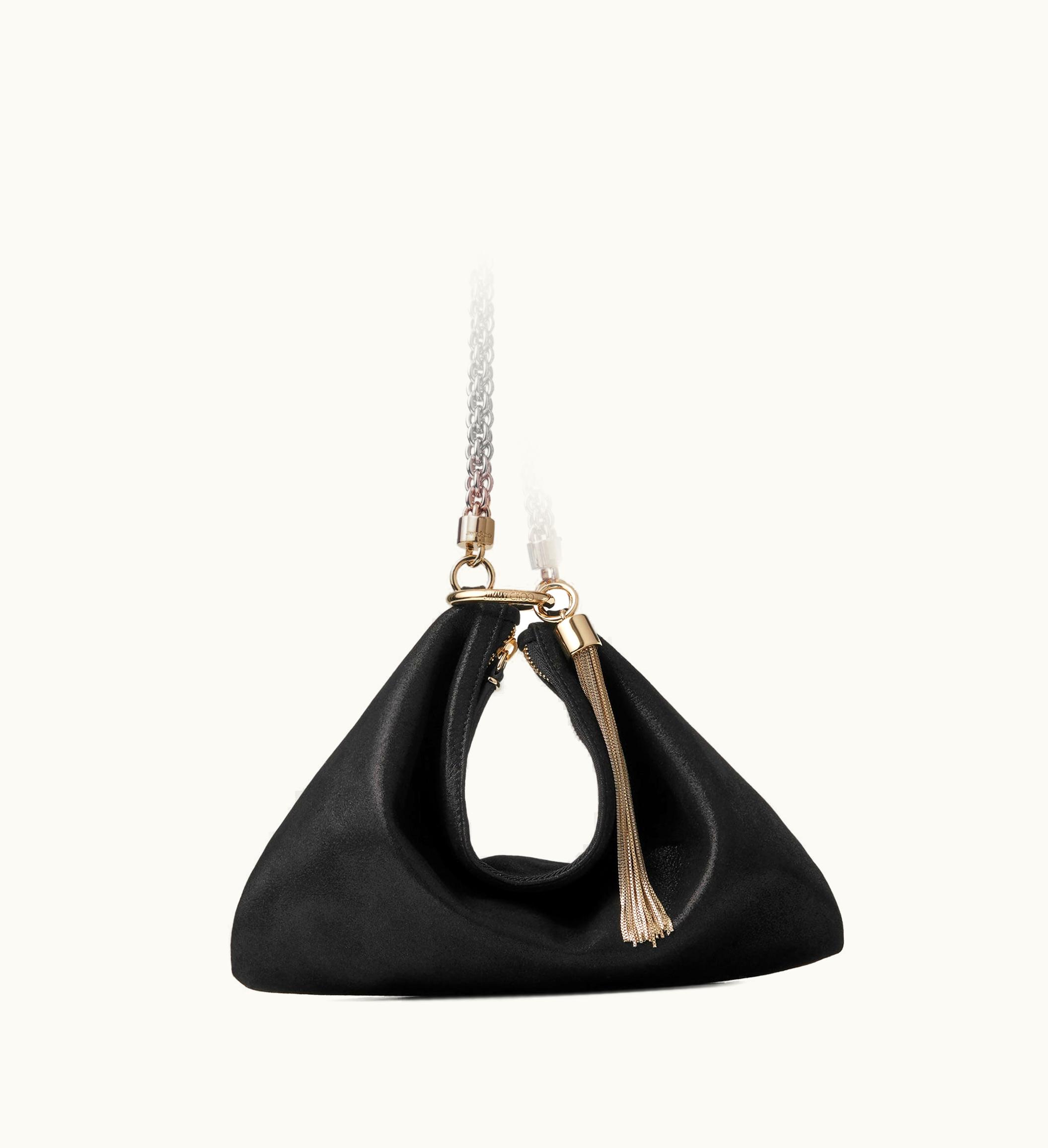 Jimmy Choo Jimmy Choo Callie Black Shimmer Suede Clutch Bag