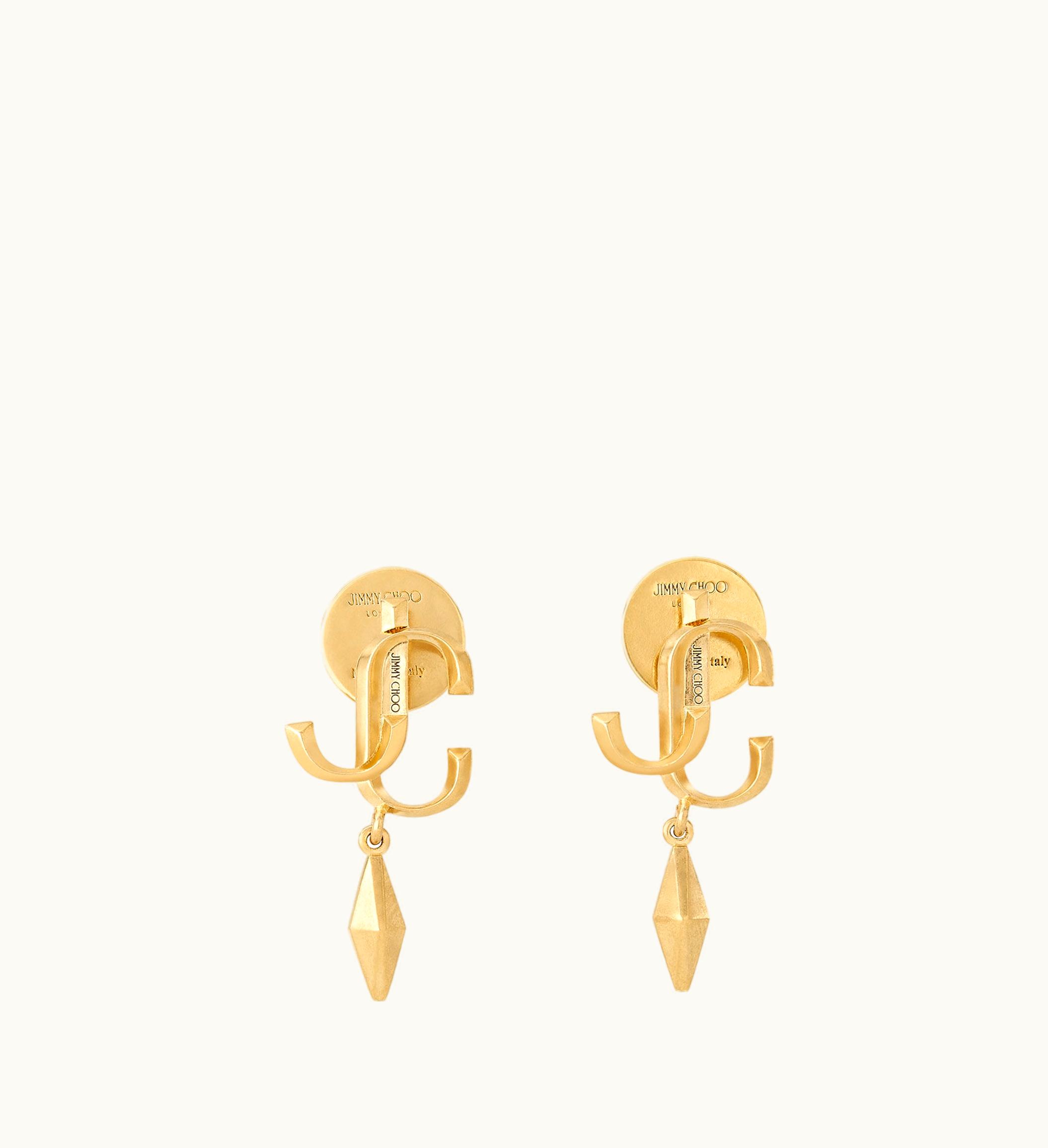 Jimmy Choo Jimmy Choo Jc Diamond Earring Gold-Finish Jc Earrings