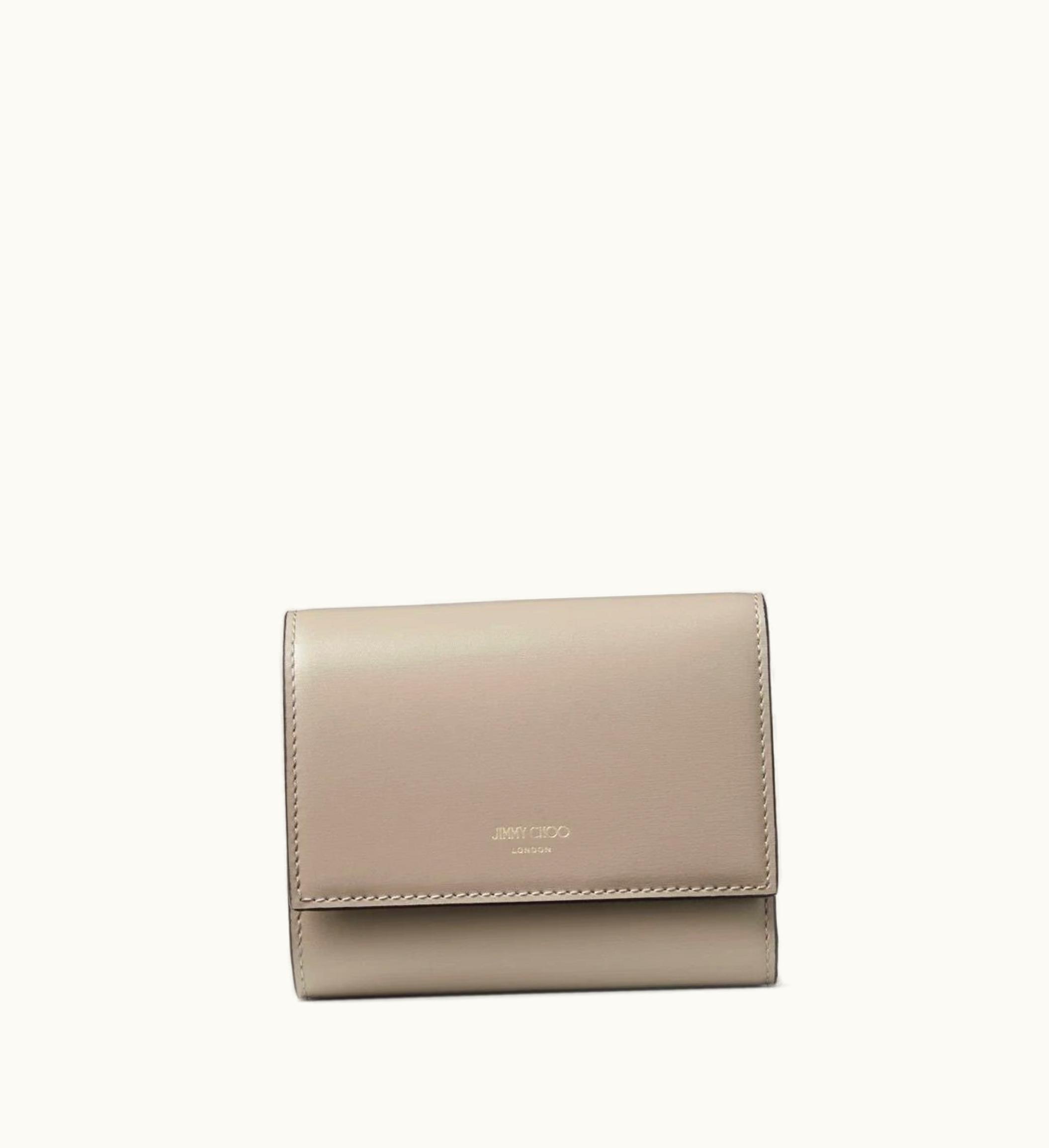 Jimmy Choo Jimmy Choo Marinda Taupe Leather Wallet