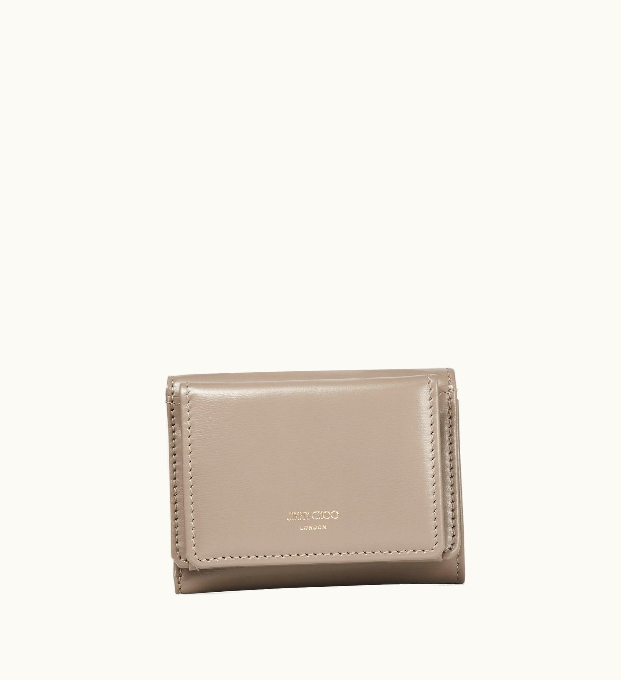 Jimmy Choo Jimmy Choo Nemo Taupe Calf Leather Wallet