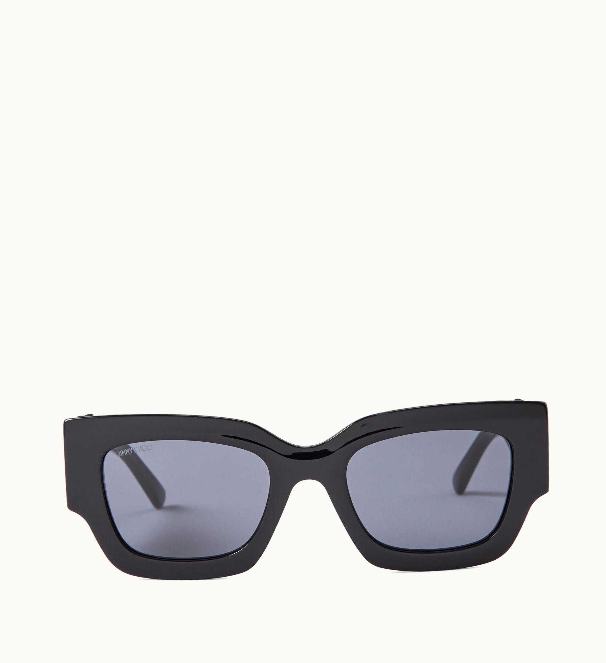 Jimmy Choo Jimmy Choo Nena Black Square Frame Sunglasses With Jc Emblem NENAS51E807101868