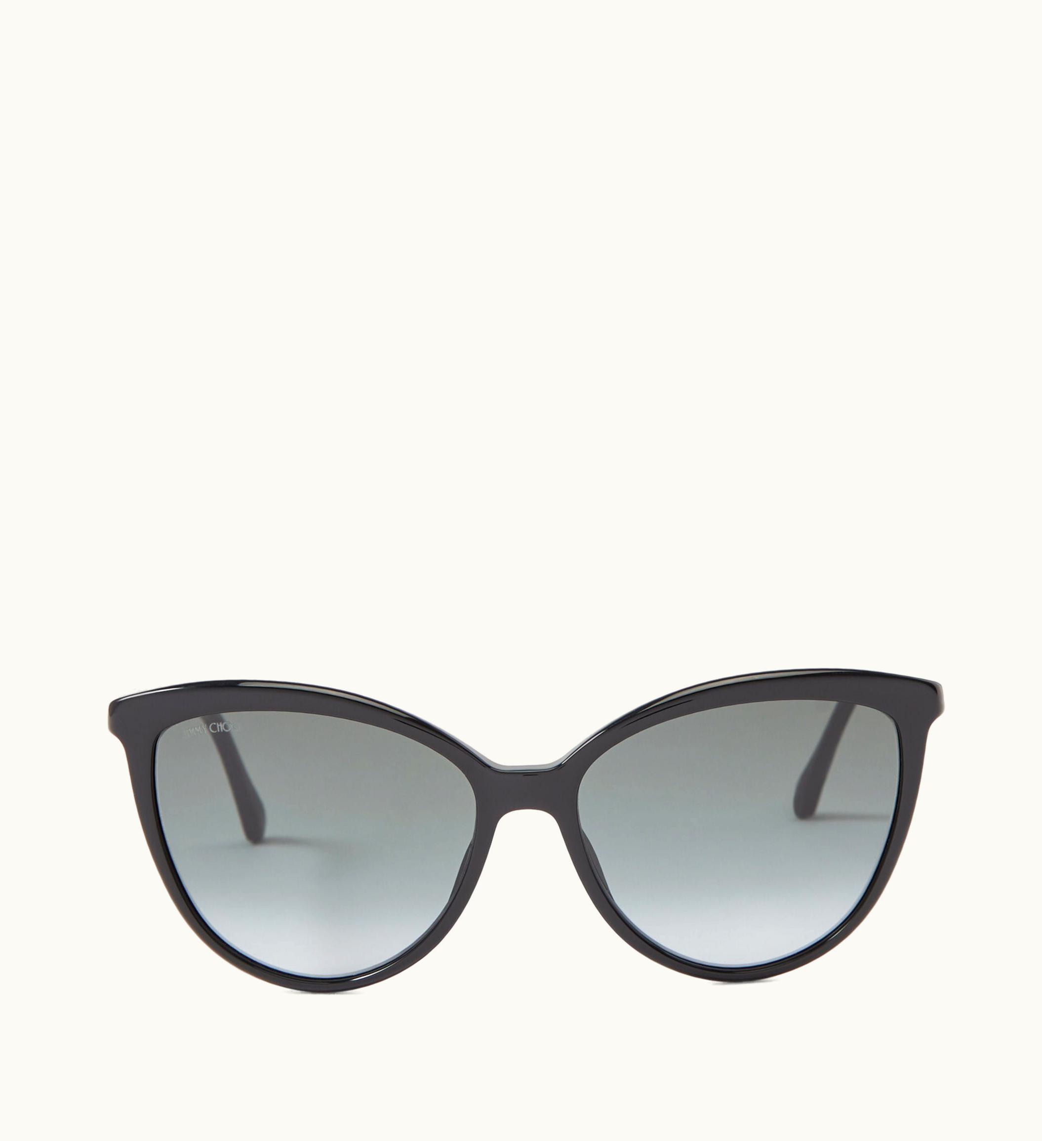 Jimmy Choo Jimmy Choo Belinda Black Cat Eye Sunglasses With Swarovski Crystals