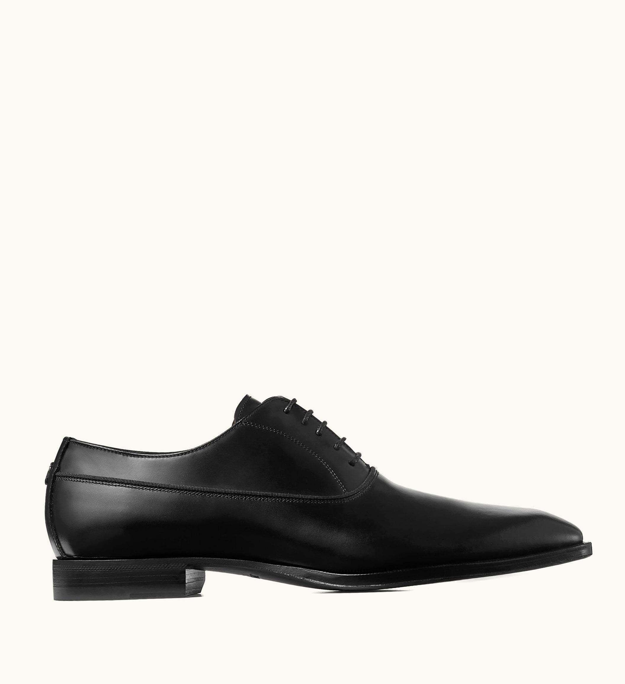 Jimmy Choo Jimmy Choo Foxley Oxford Shoe Black Calf Leather Shoes