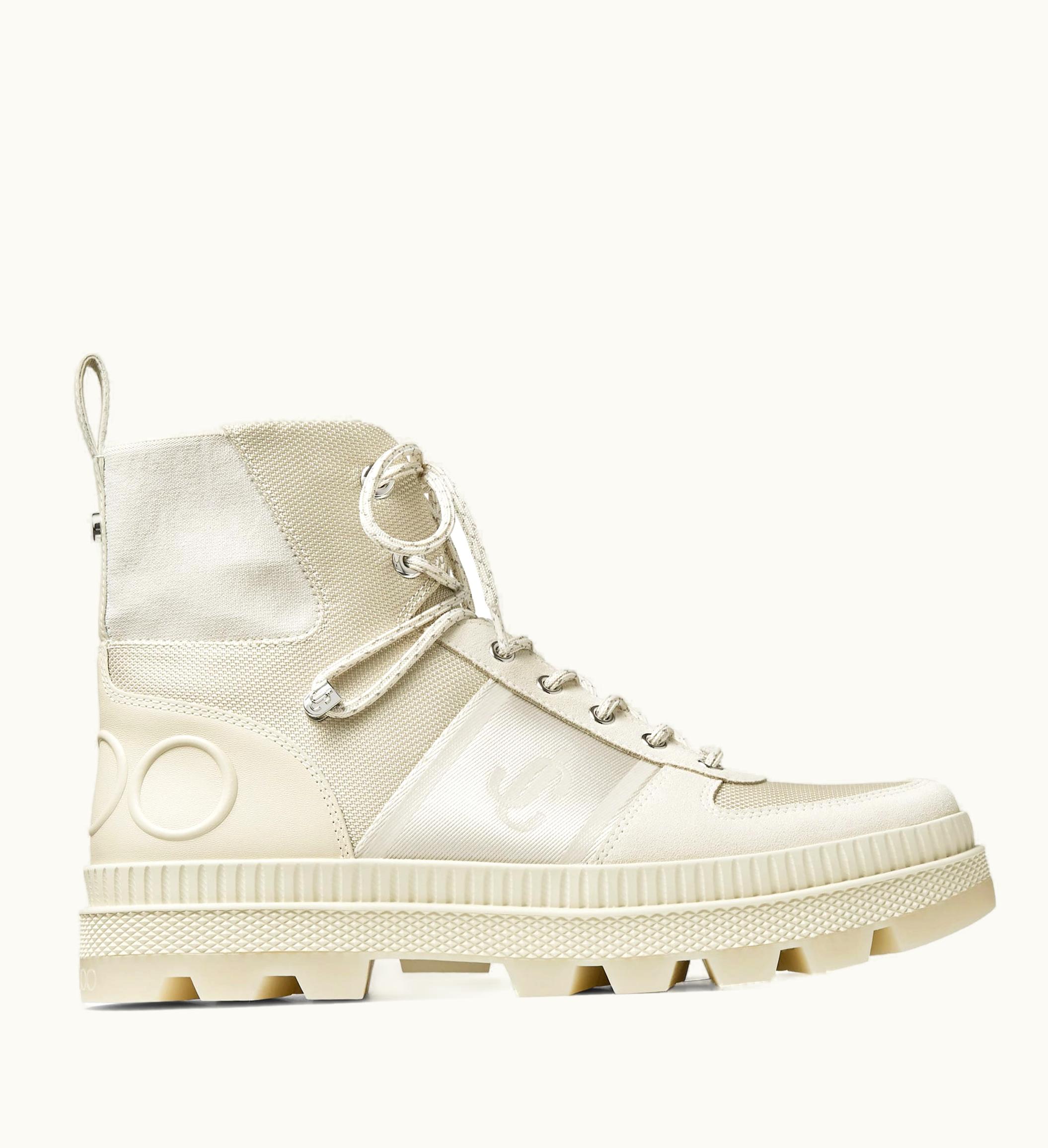 Jimmy Choo Jimmy Choo Normandy / M Chalk Nylon And Leather Boots