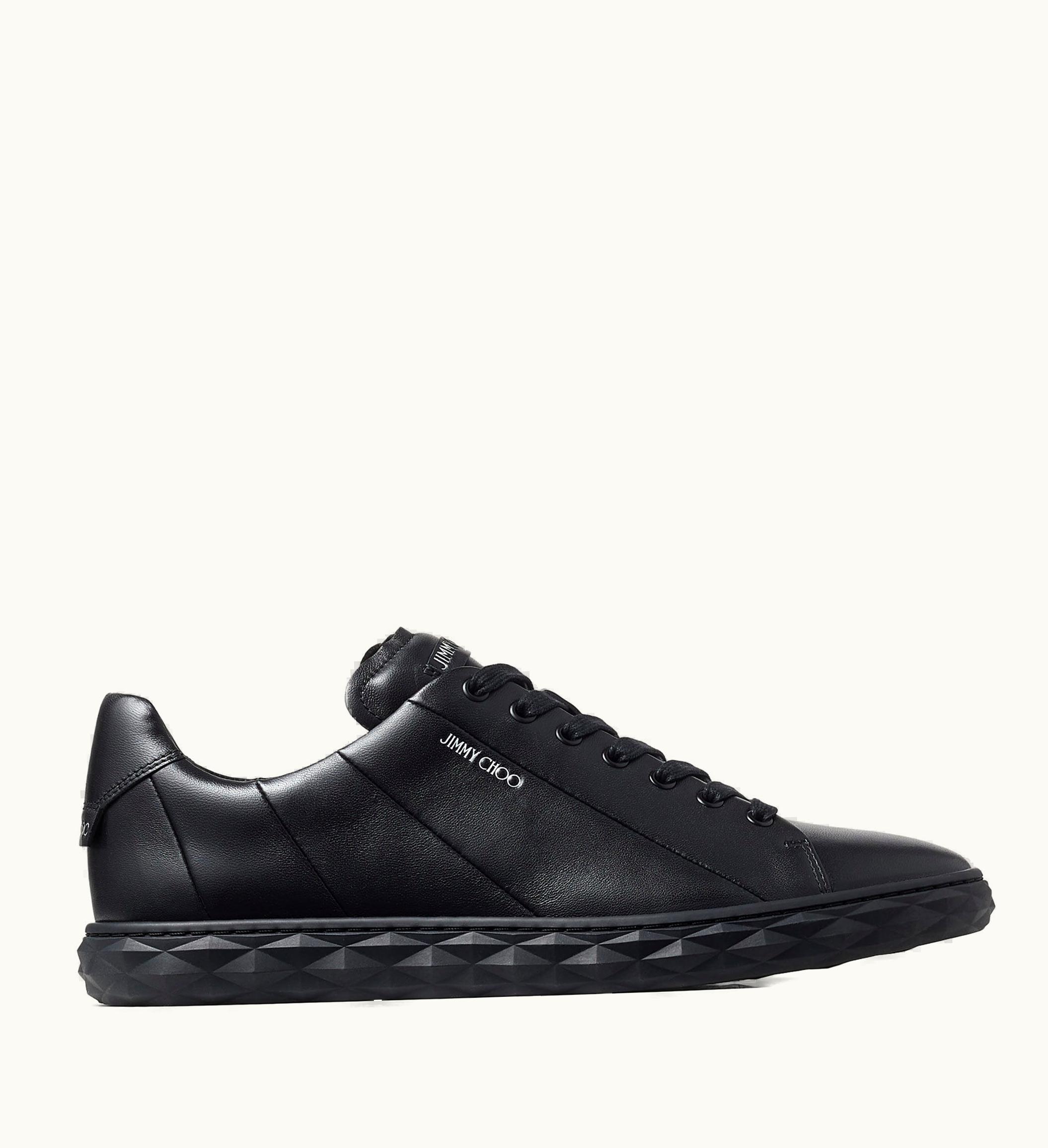 Jimmy Choo Jimmy Choo Diamond Light / M Black Nappa Leather Low-Top Trainers DIAMONDLIGHTMNAP013728