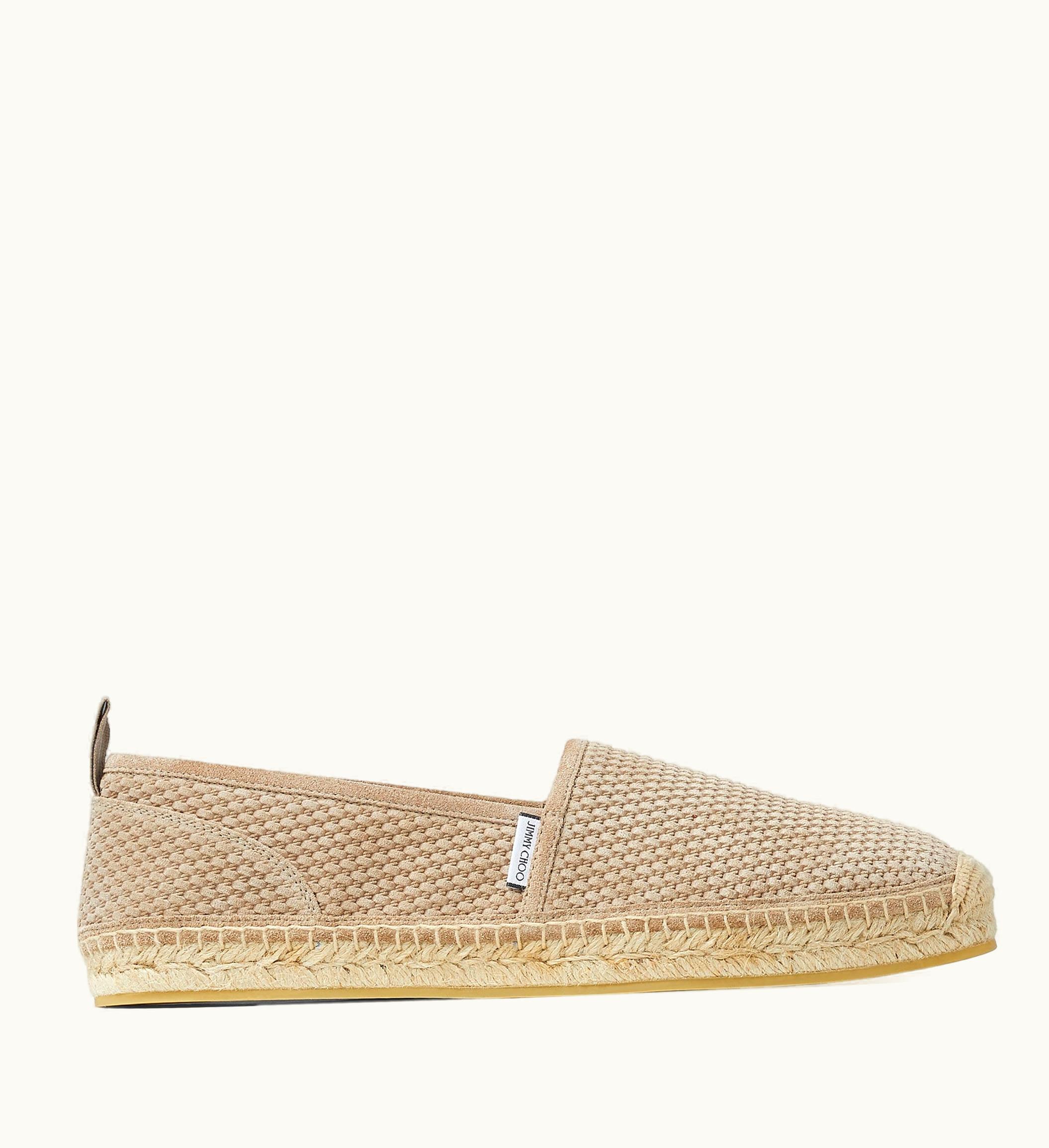 Jimmy Choo Jimmy Choo Egon Stone Woven Embossed Suede Espadrilles
