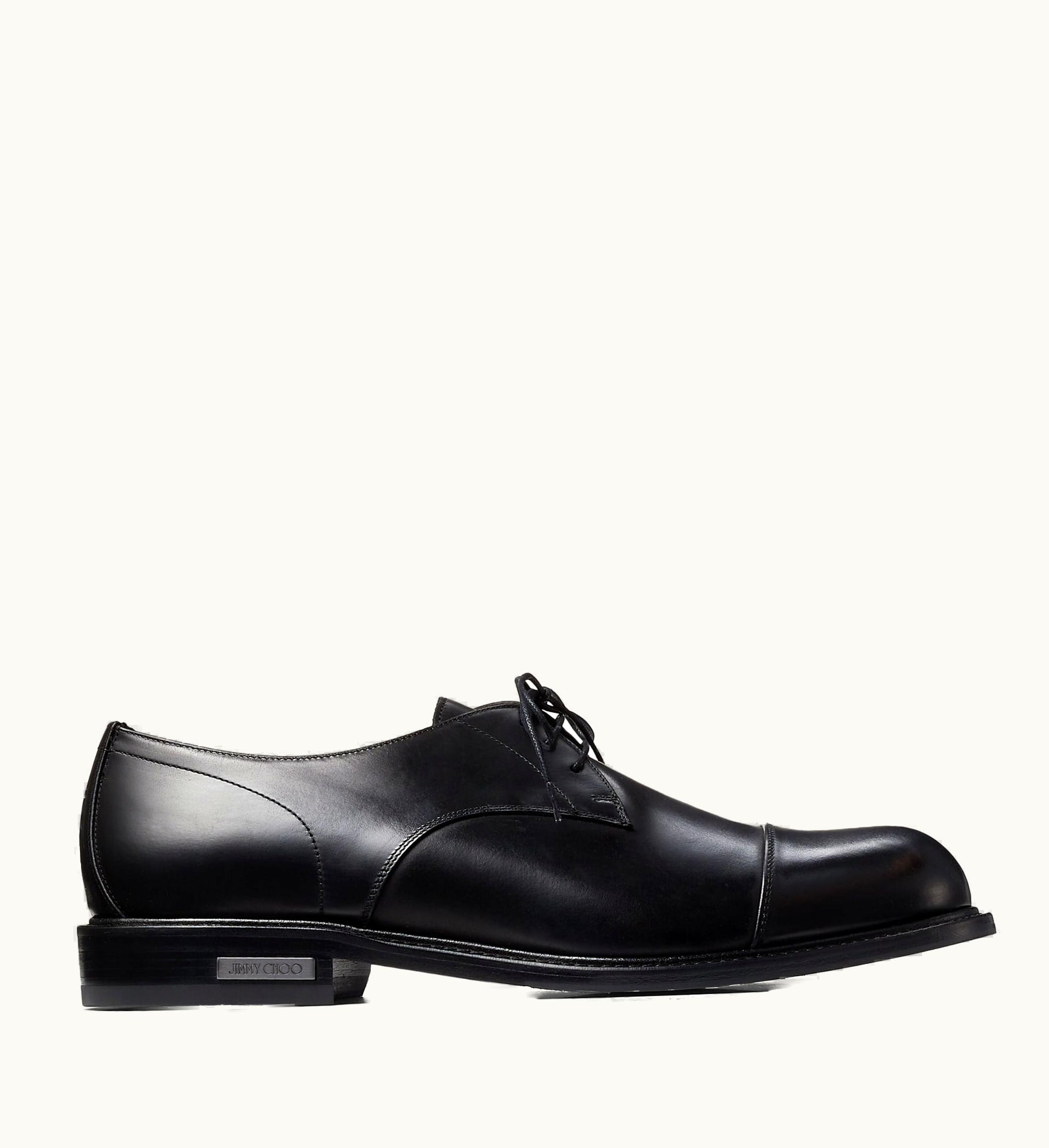 Jimmy Choo Jimmy Choo Ray Derby Shoe Black Calf Leather Shoes