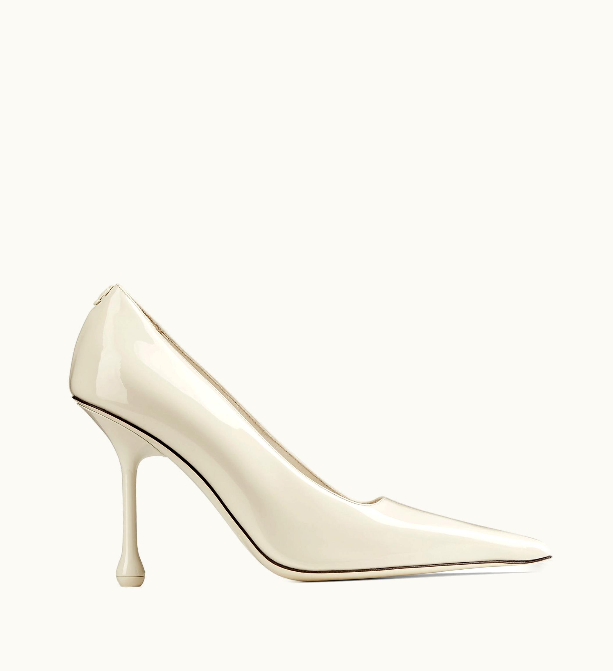 Jimmy Choo Jimmy Choo Ixia 95 Latte Patent Leather Pumps