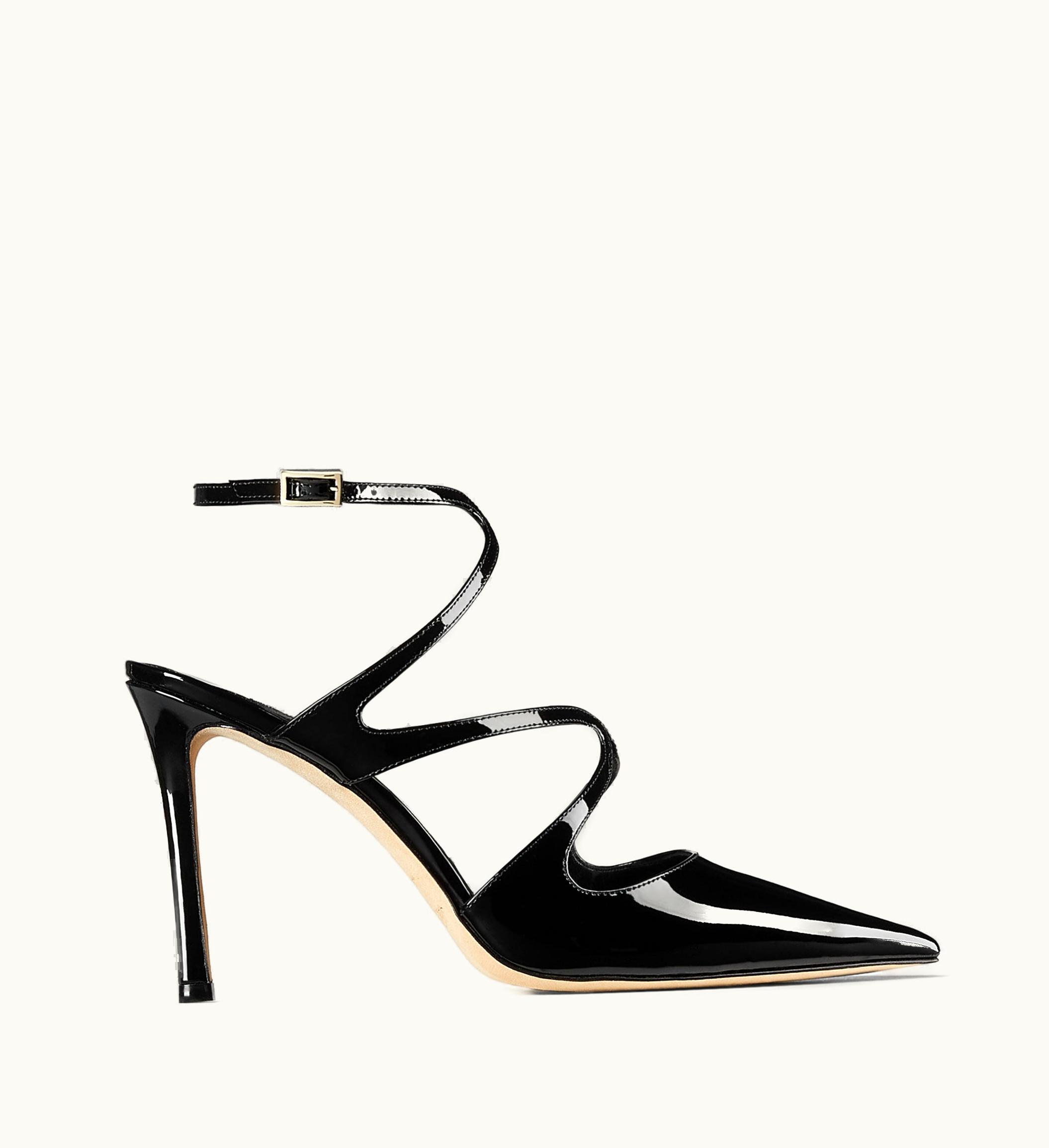 Jimmy Choo Jimmy Choo Azia Pump 95 Black Patent Leather Pumps