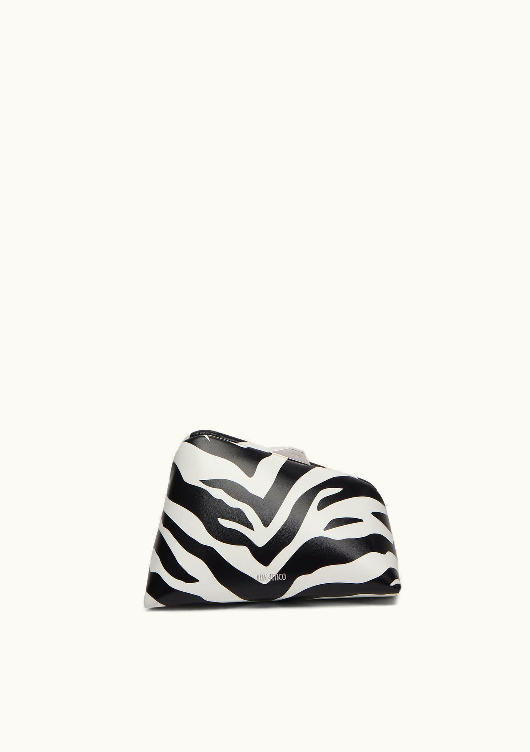 The Attico The Attico ''Midnight'' Black And White Mini Clutch