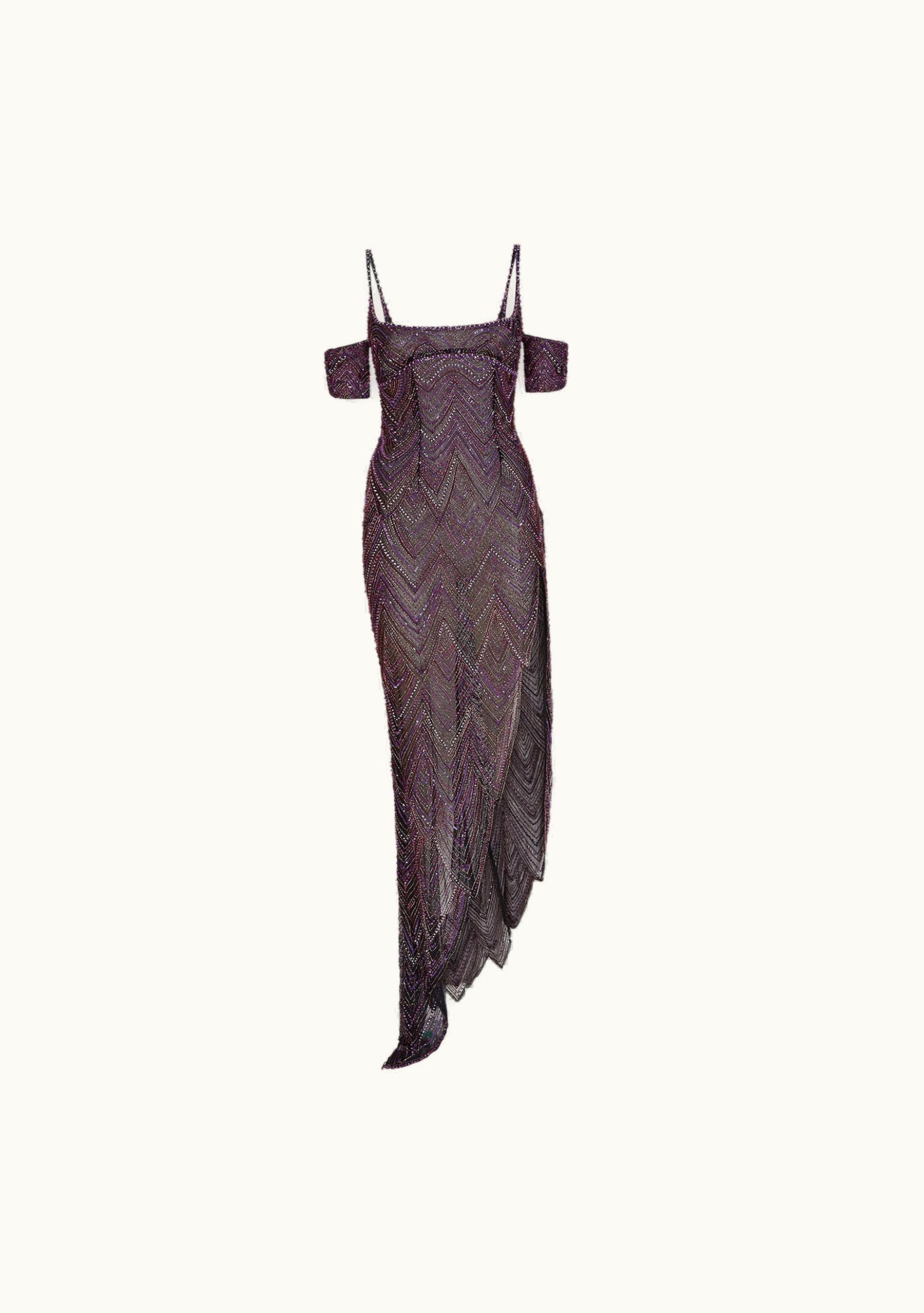 The Attico The Attico Dark Purple Long Dress