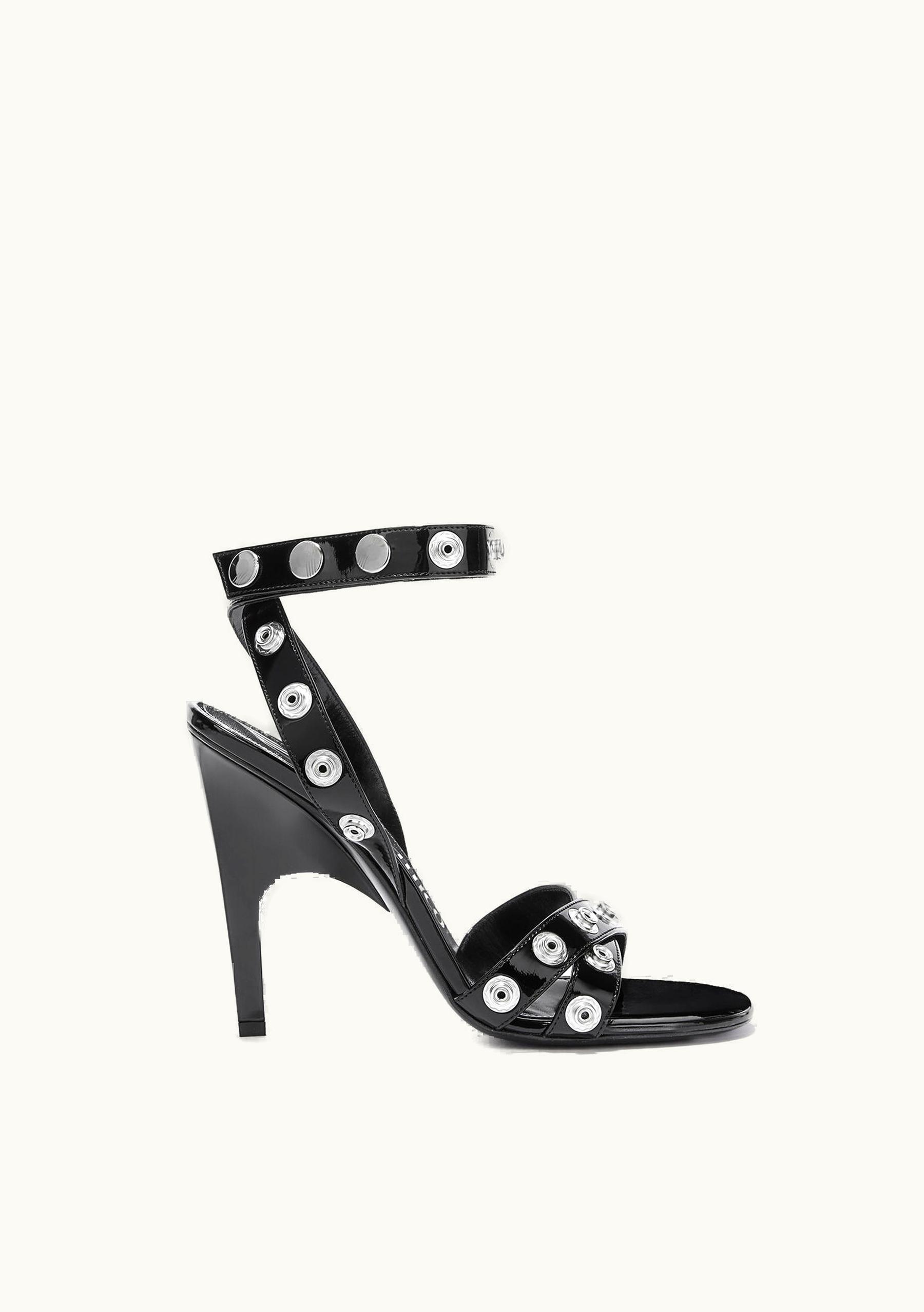 The Attico The Attico ''Cosmo'' Black Ankle Strap Sandal