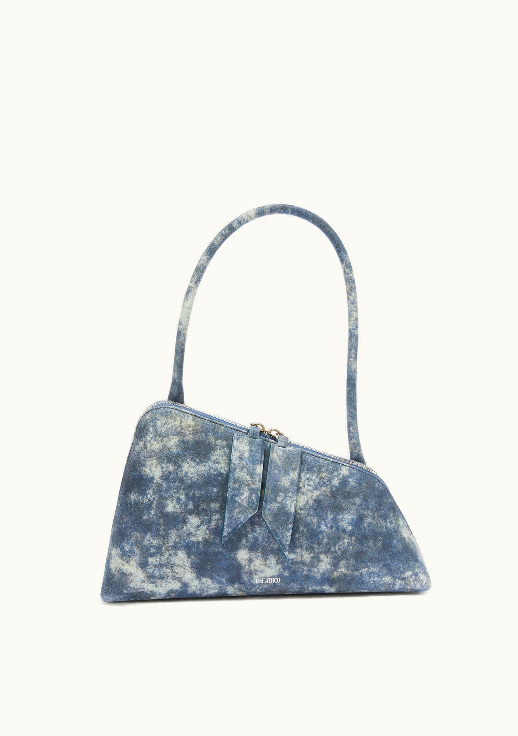 The Attico The Attico ''Sunrise'' Blue Denim Shoulder Bag