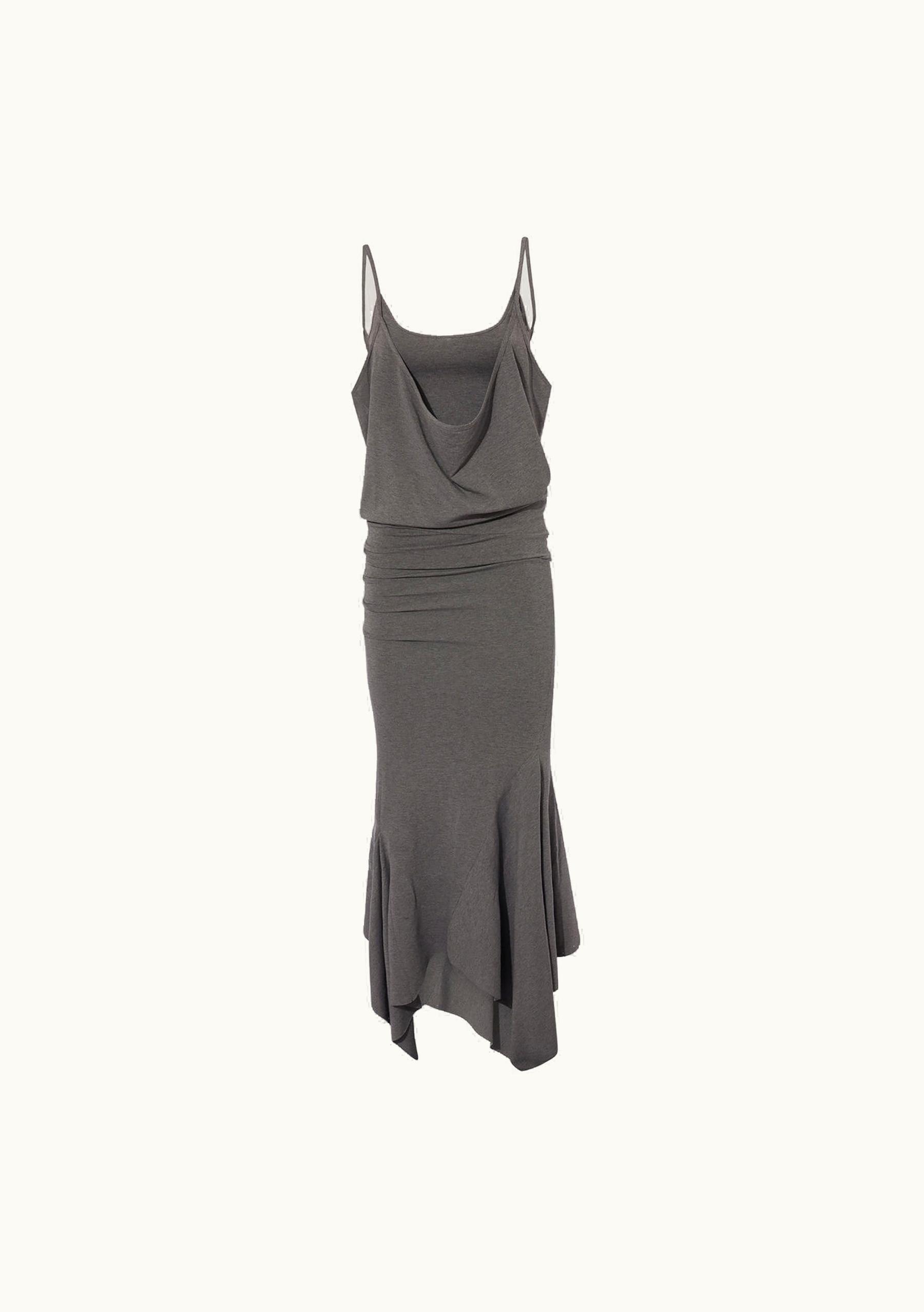 The Attico The Attico Dark Grey Midi Dress